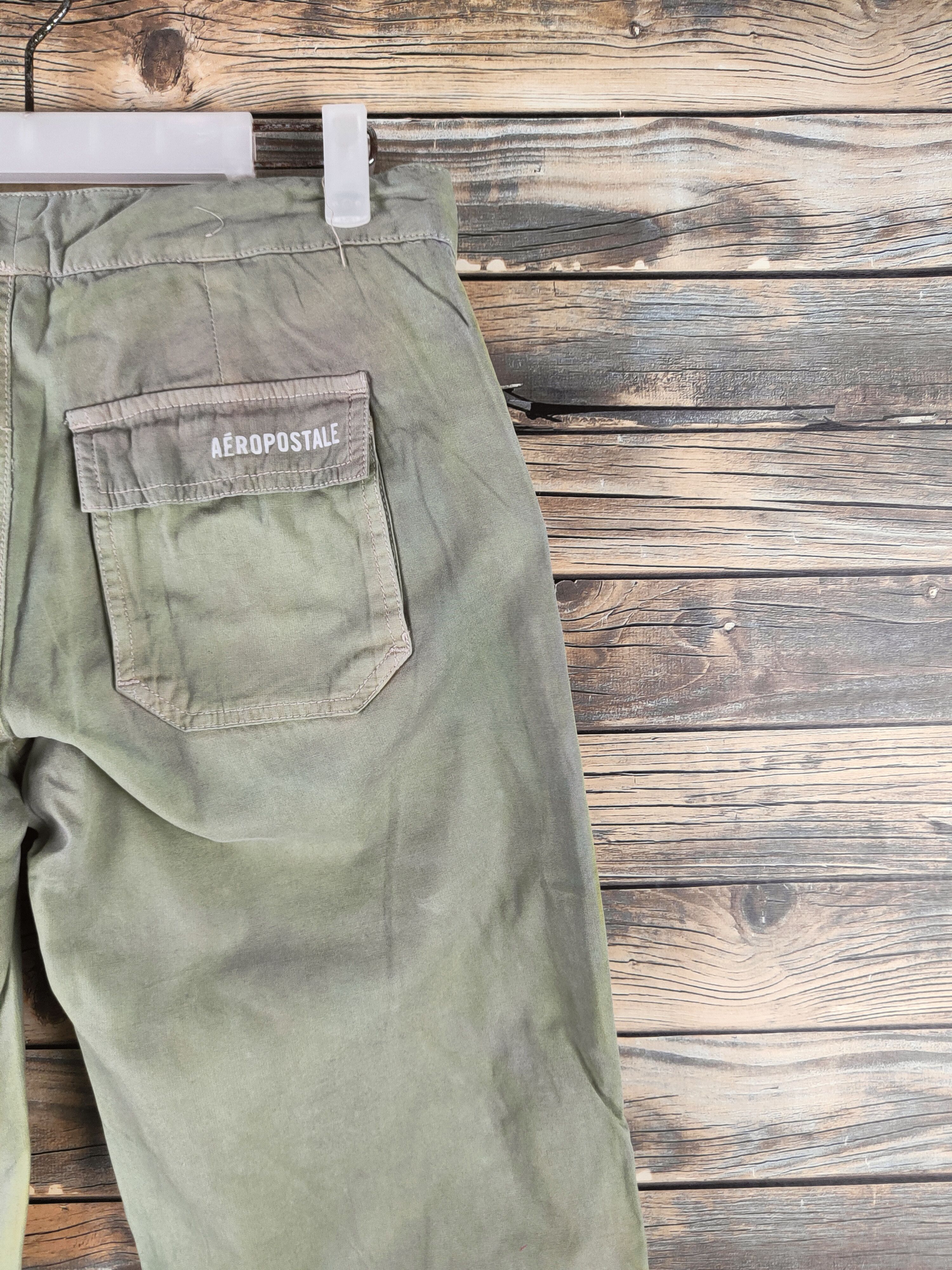 Aeropostale DL Aeropostale Green Faded Multipocket Cargo Pants #46-359 Size 28" / US 6 / IT 42 - 11 Thumbnail