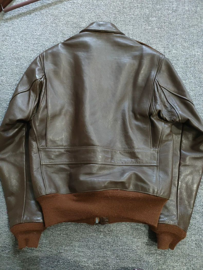 The Real McCoy's The REAL McCOY'S A2 G1 Pilot Jacket with Horsehide 2505-Nex Size US M / EU 48-50 / 2 - 2 Thumbnail