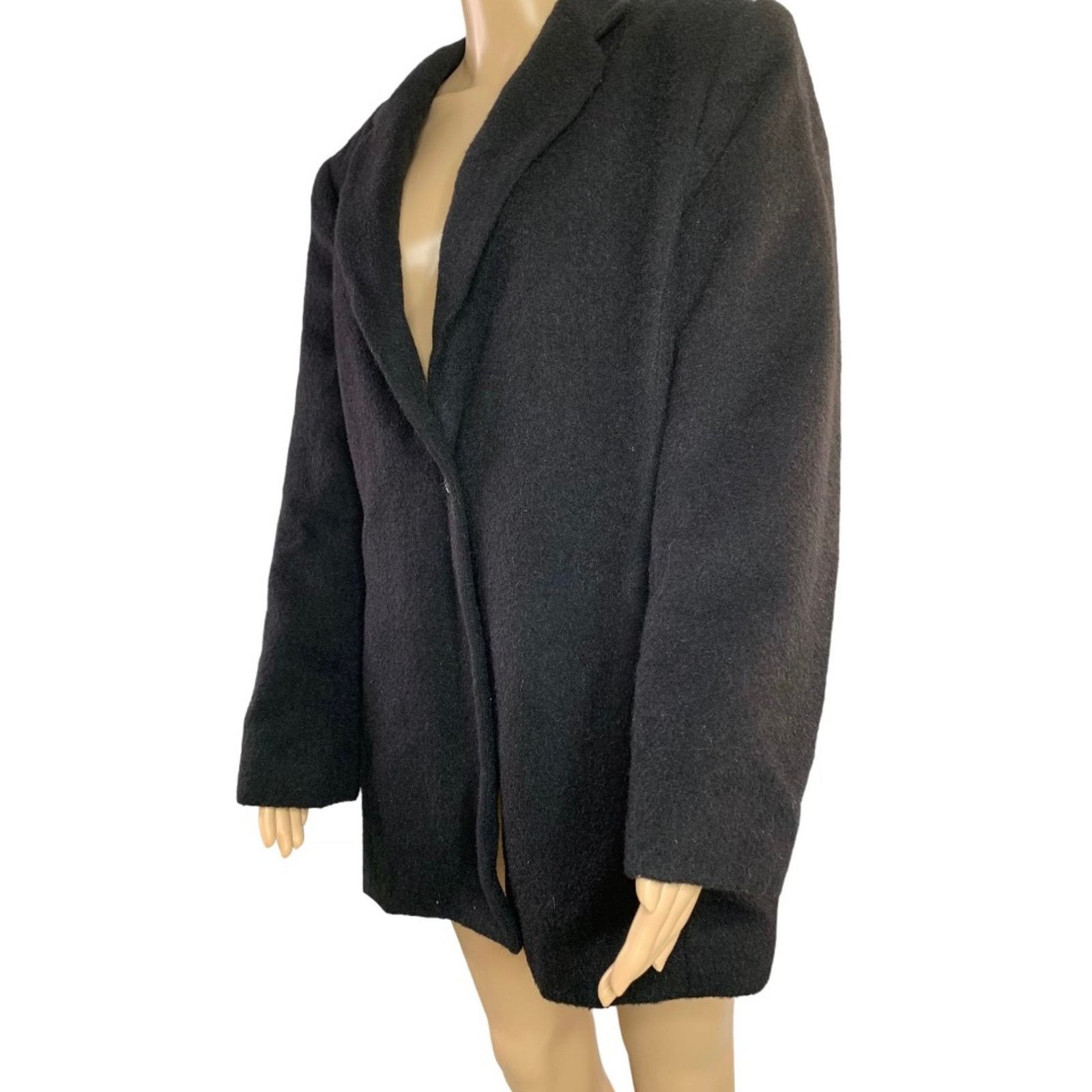 Harve Benard Vintage Harve' Benard 100% Black Camel Hair Blazer Women 12 Size XL / US 12-14 / IT 48-50 - 4 Thumbnail