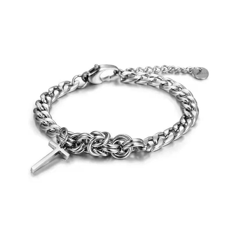 Jewelry Creative Chain Cross Bracelet Size ONE SIZE - 3 Thumbnail