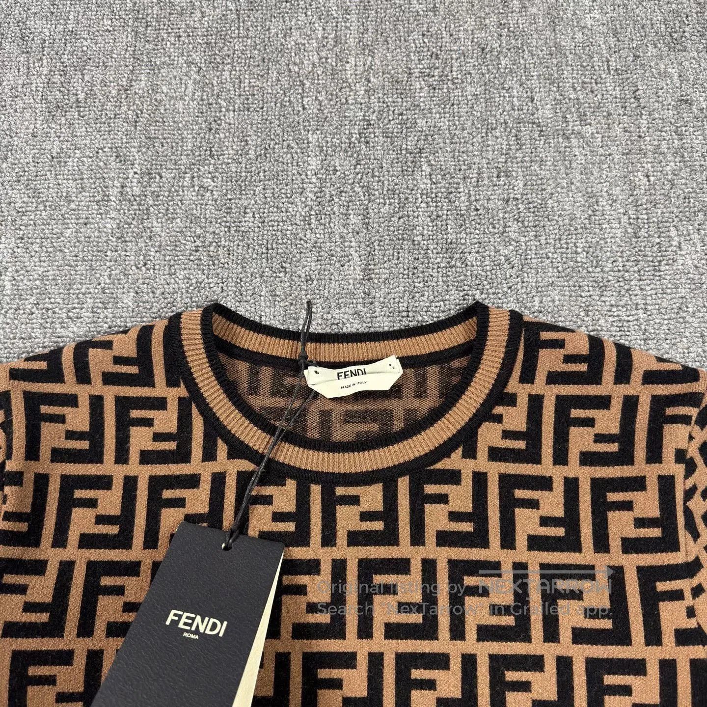 Fendi Fendi Monogram Short Sleeve Knit. Size S / US 4 / IT 40 - 3 Thumbnail