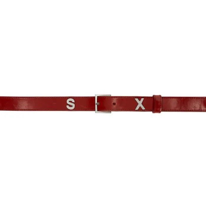 Martine Rose Martine Rose S E X leather belt | Grailed