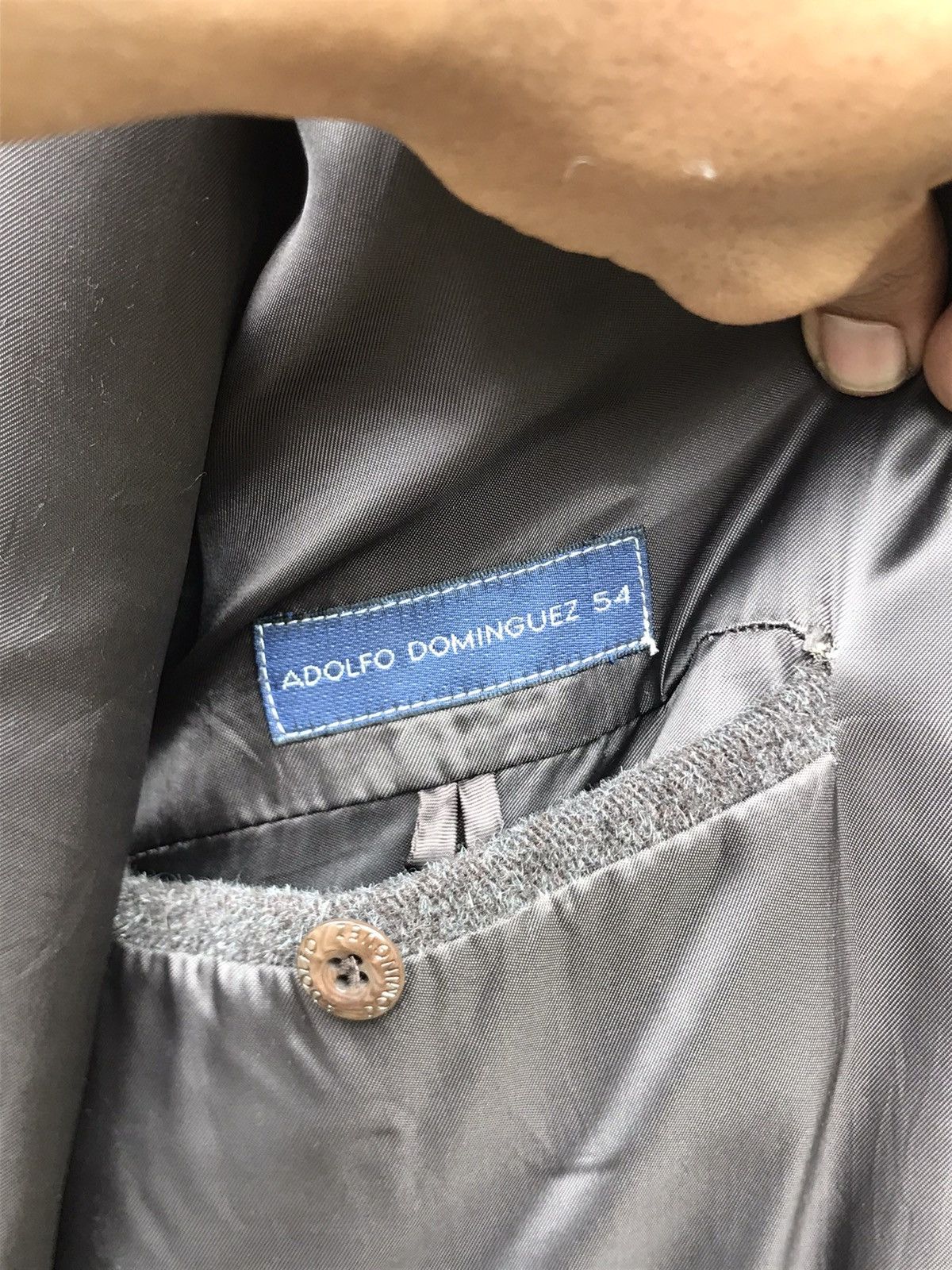 Adolfo Dominguez × Designer × Vintage ⚡️Vintage Adolfo Dominguez Wool Coat Made in Spain- L Size US L / EU 52-54 / 3 - 7 Thumbnail