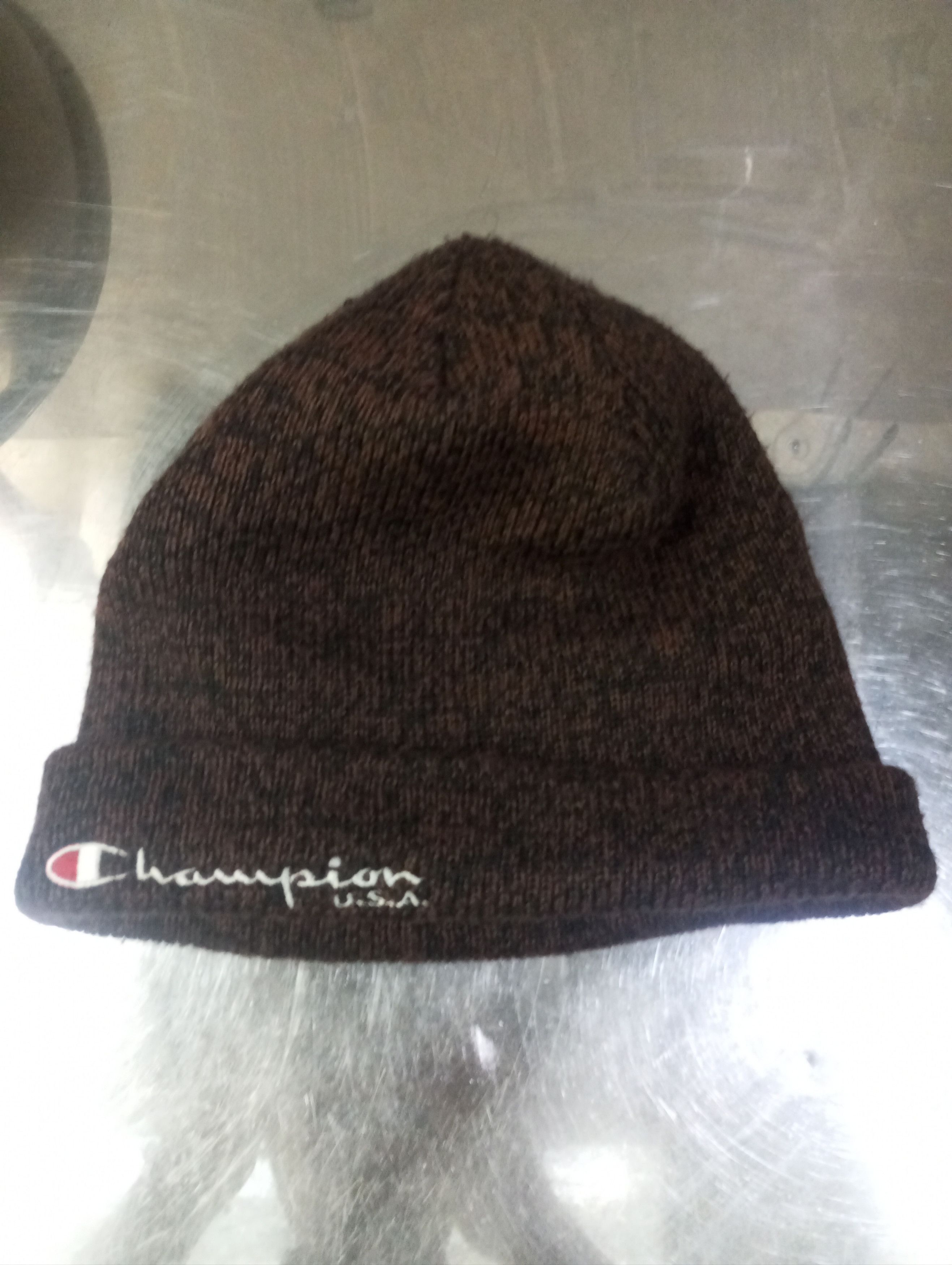 Champion Rare Brown 'Champion' Beanie Size ONE SIZE - 1 Thumbnail