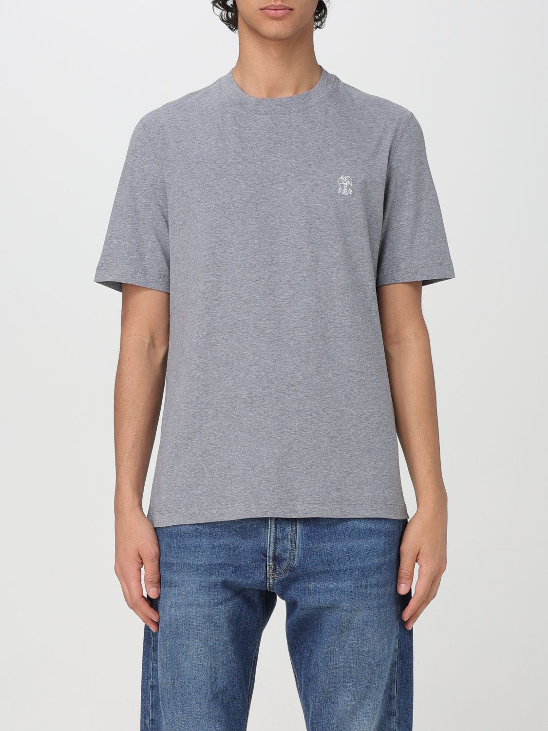 image of Brunello Cucinelli T-Shirt Men Charcoal (Size XL)
