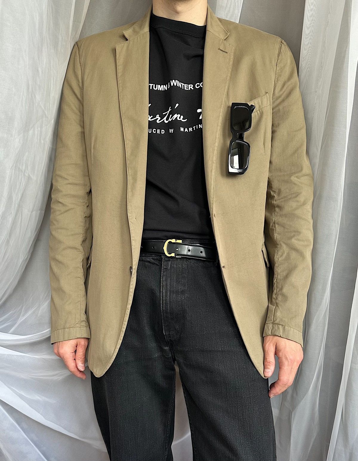 Prada PRADA $3300 FW2006 Padded Shoulders Cotton Jacket Blazer SLP Size US M / EU 48-50 / 2 - 3 Thumbnail