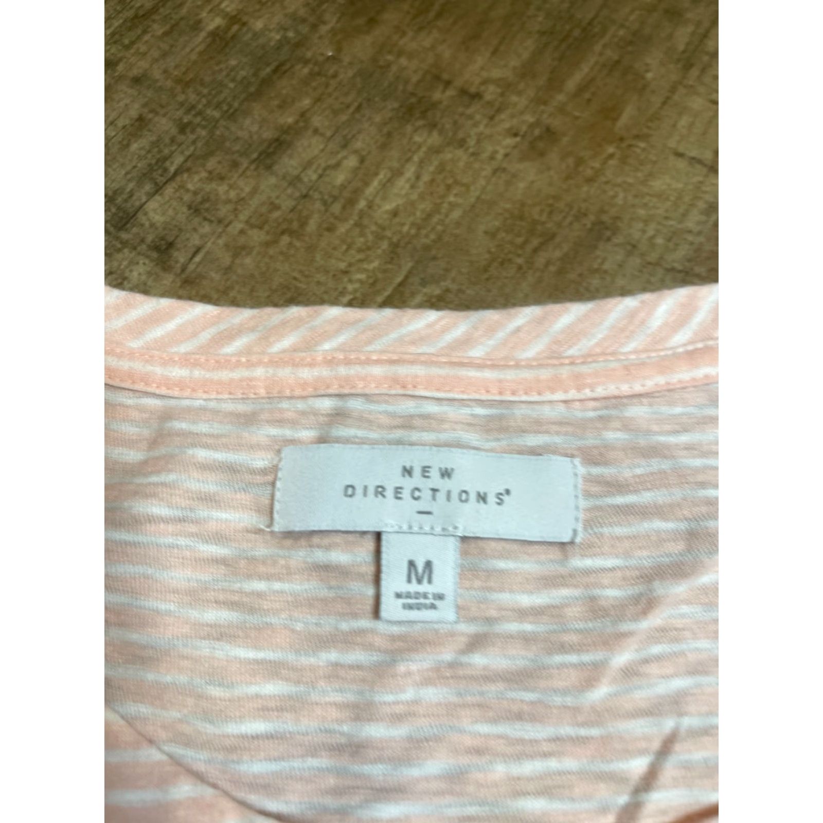 Pinko New Directions Blouse Shirt Pink Striped Long Sleeve M Womens Bell Sleeve Casual Travel Regular Stretch Easy Care Packable Modern Basic Size M / US 6-8 / IT 42-44 - 4 Thumbnail
