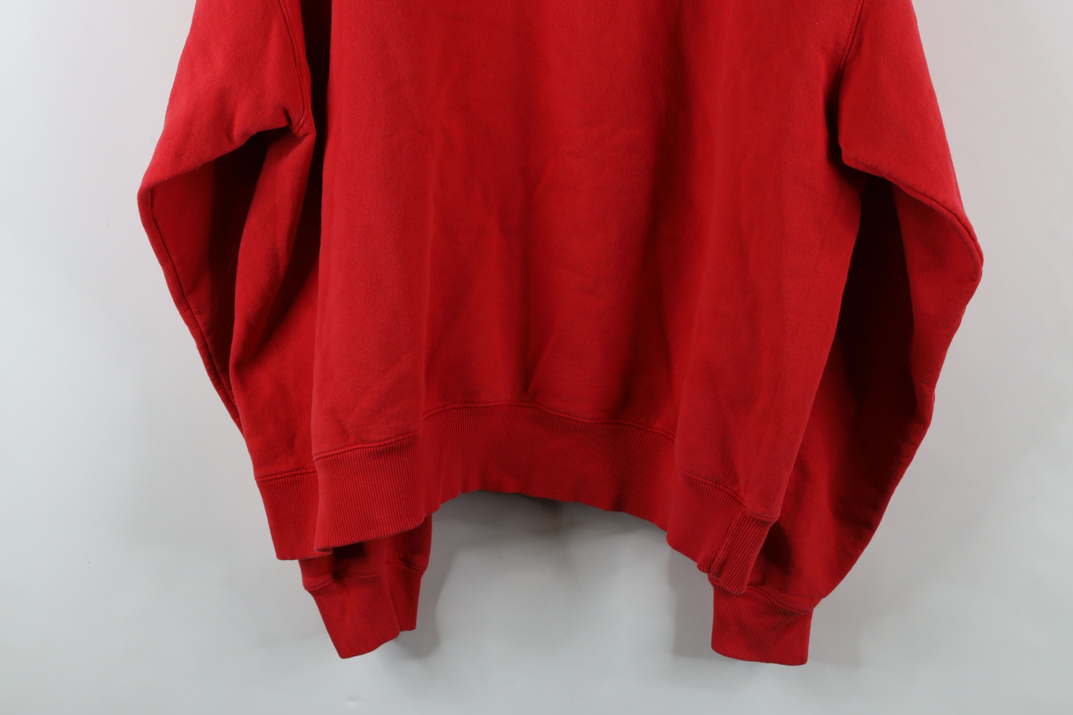 Champion × Vintage Vintage 90s Champion Logo Baggy Hoodie Sweatshirt Red Size US XXL / EU 58 / 5 - 13 Thumbnail