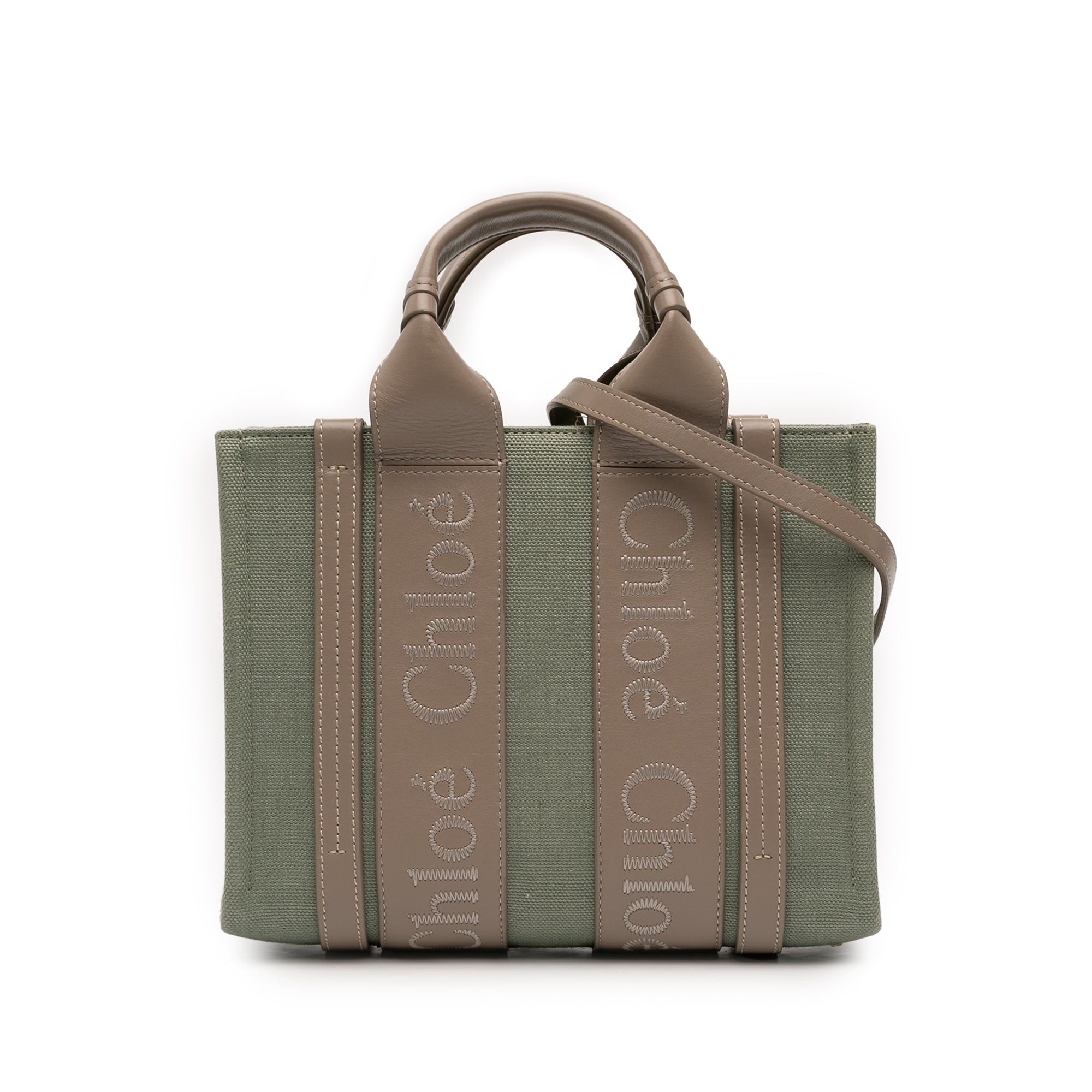 Chloe Small Canvas Woody Tote Size ONE SIZE - 1 Thumbnail