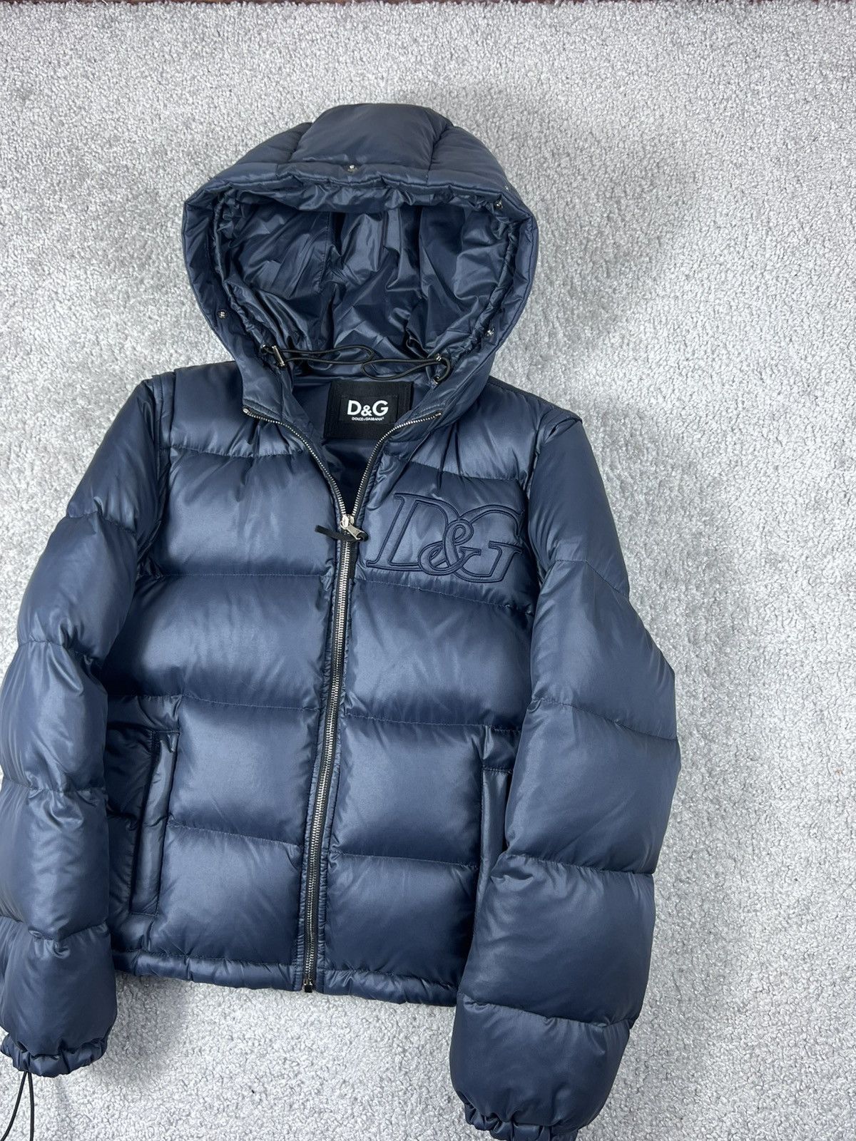 Dolce & Gabbana Dolce & Gabbana DG Shine Blue Puffer Jacket Size US S / EU 44-46 / 1 - 4 Thumbnail