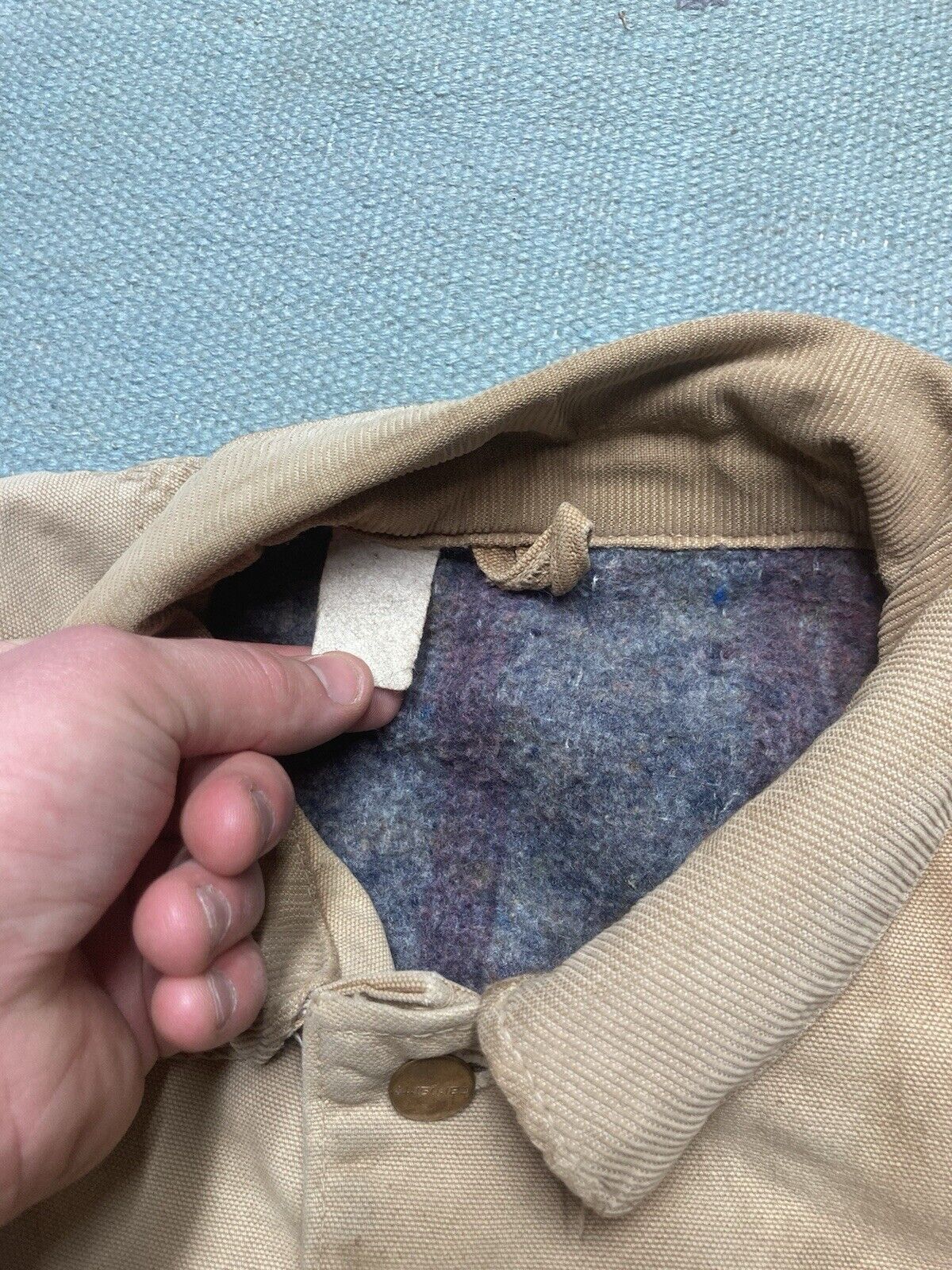 Carhartt × Vintage 80s carhartt chore jacket barn coat blanket lin distressed L Size US L / EU 52-54 / 3 - 7 Thumbnail