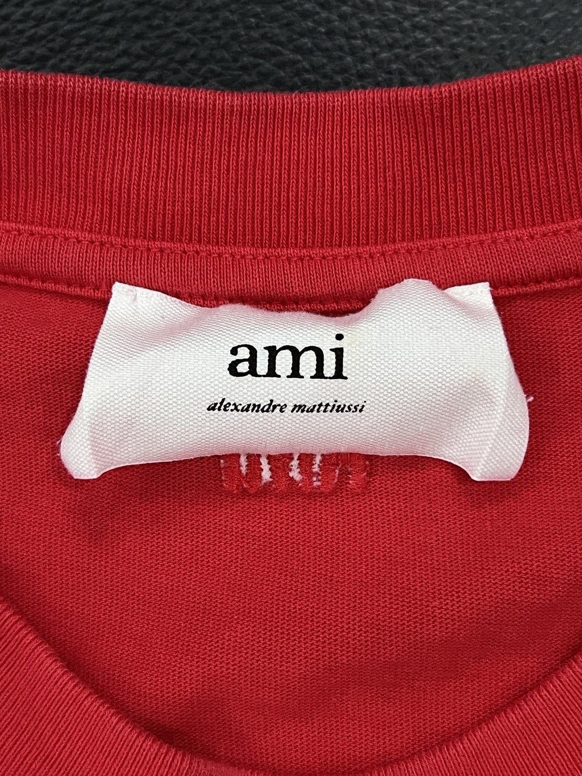 AMI Ami Paris COEURSACRE Embroidered T-Shirt Size US S / EU 44-46 / 1 - 8 Thumbnail