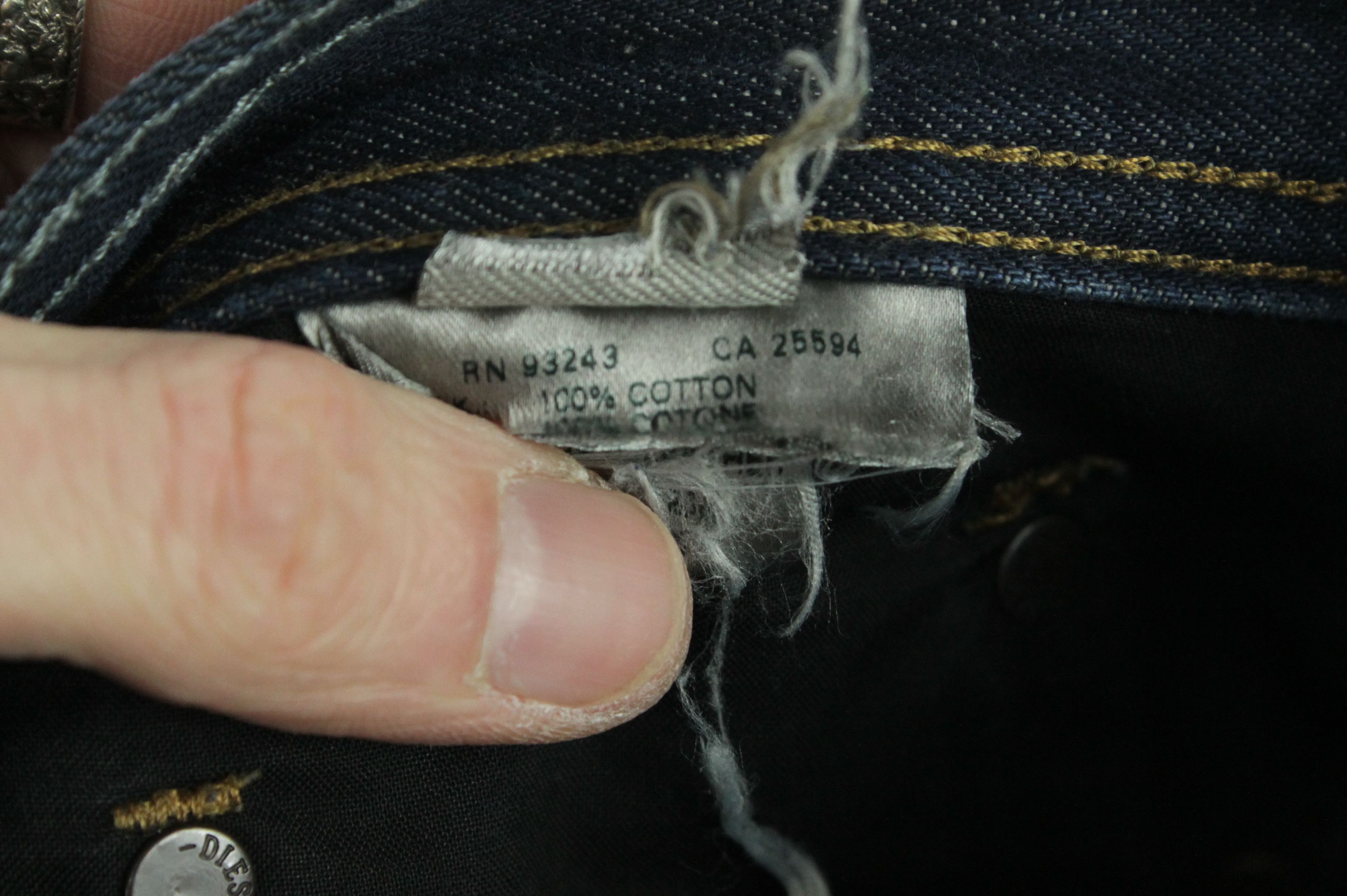 Diesel Diesel Back in The Saddle Regular-Carrot Blue Denim Jeans Size US 33 - 9 Thumbnail