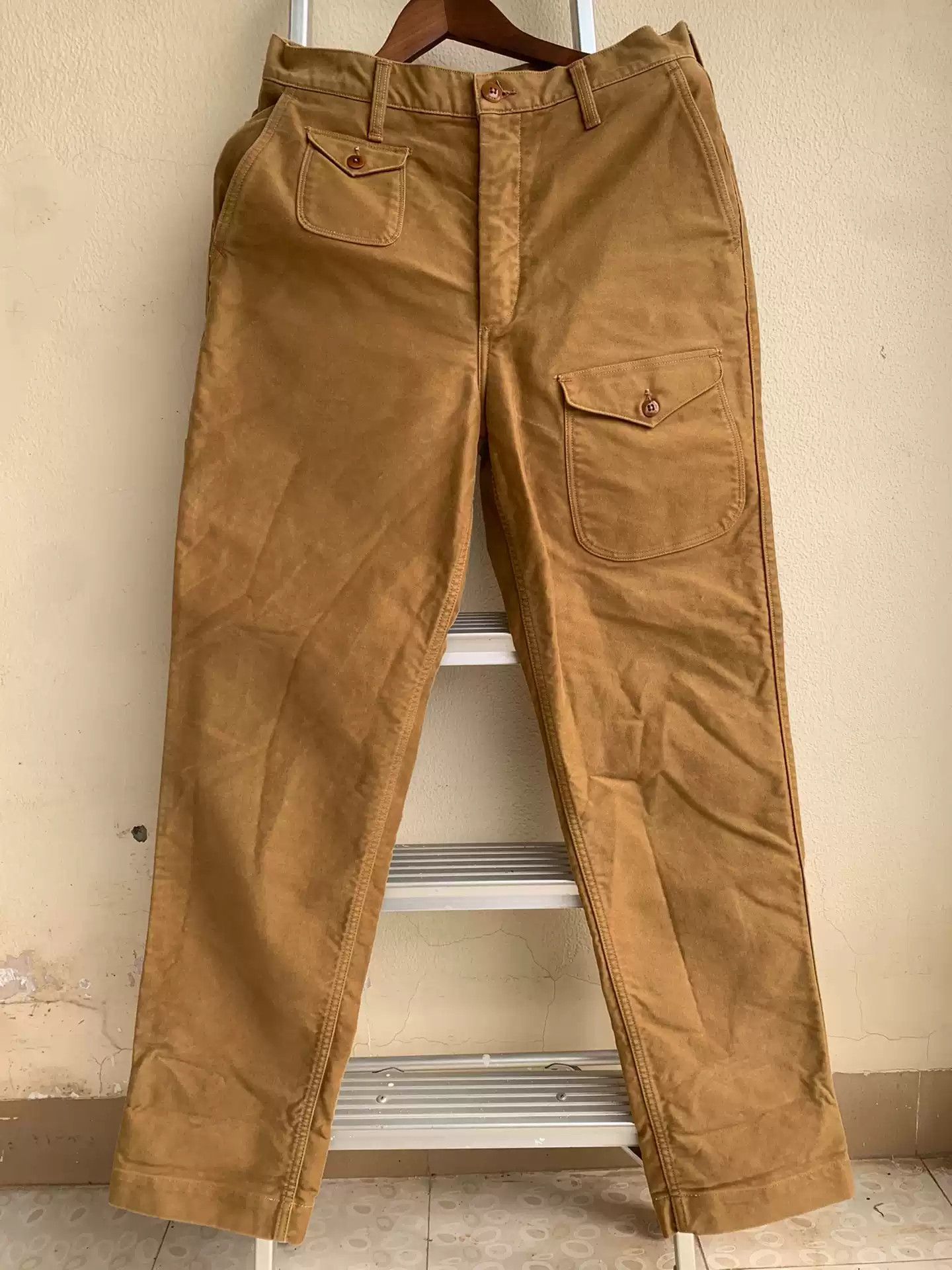 image of Freewheelers Wabash Aggravates Moleskin in Yellow, Men's (Size 32)