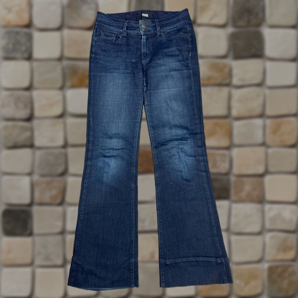 Paige Paige Hidden Hills Jeans Womens 28 Blue Denim Mid Rise 28x31 Bootcut Pants Cotton Spandex Rayon 5-Pocket Design Vintage No Size 28" / US 6 / IT 42 - 1 Thumbnail