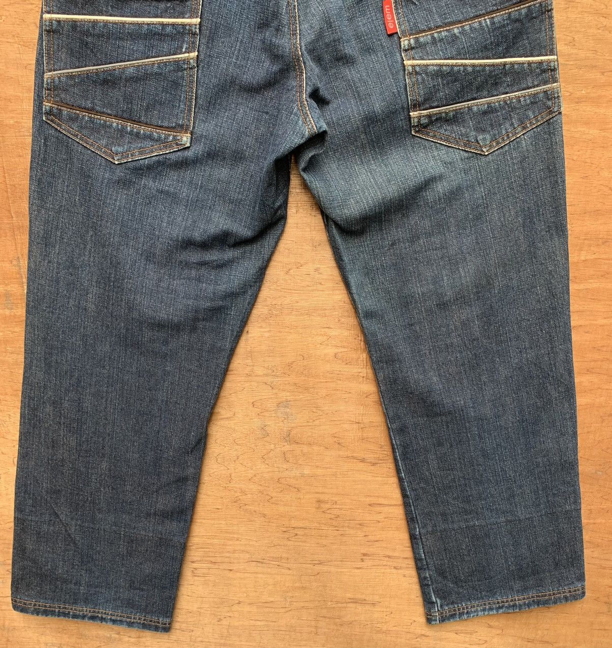 Japanese Brand 🔥🔥 elem Men Blue Denim Jeans Size US 33 - 12 Thumbnail