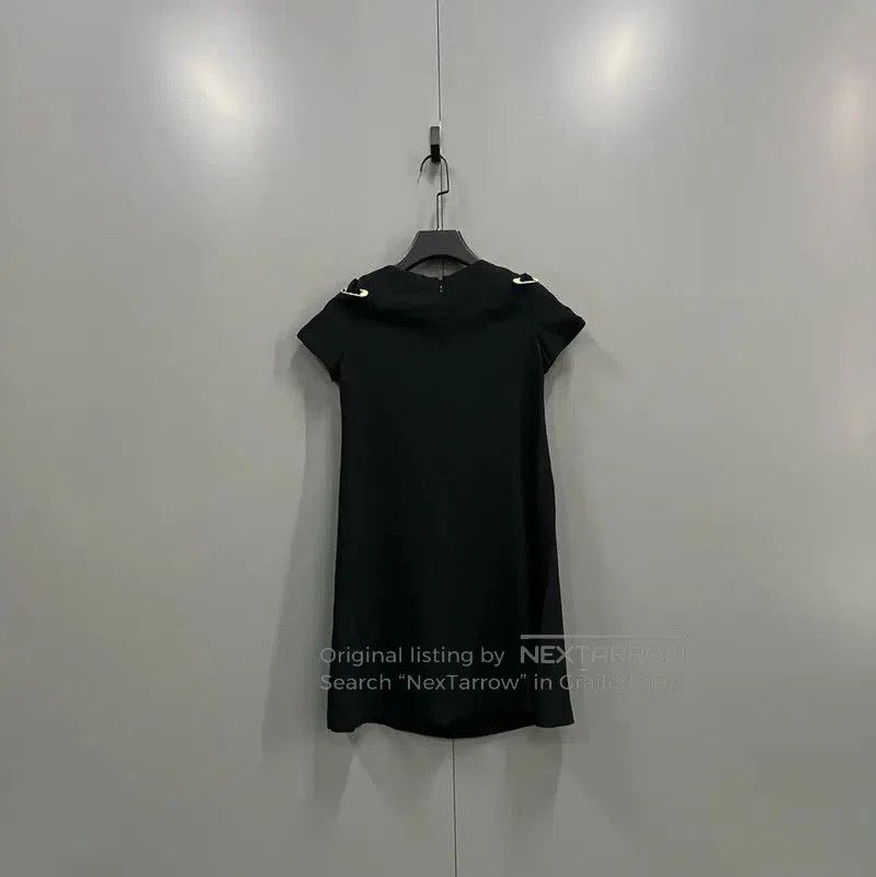 Versace Versace Summer Black Cotton Short Dress . Size XXS / US 00 / IT 34 - 2 Thumbnail