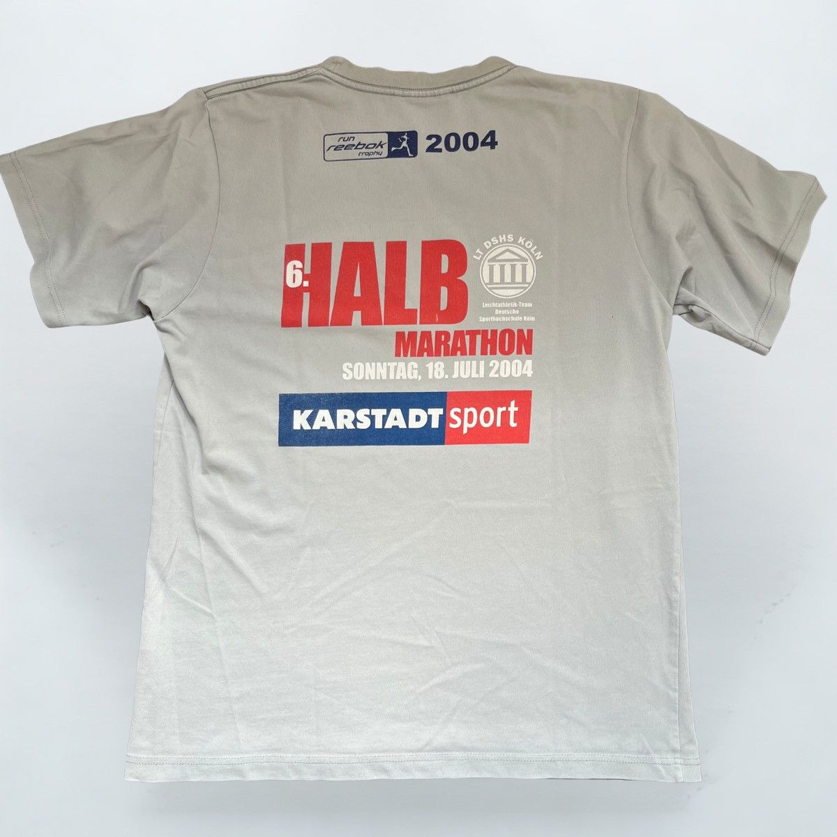Reebok Vintage Reebok Karstadt Sport Köln Marathon Tee 2004 S Size US S / EU 44-46 / 1 - 2 Thumbnail