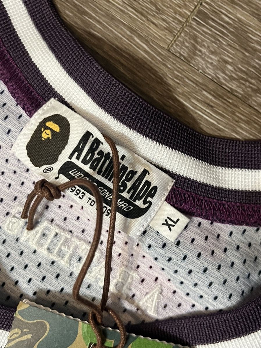 Bape A Bathing Ape Purple ABC Camo Jersey New With Tags Size US XL / EU 56 / 4 - 5 Thumbnail