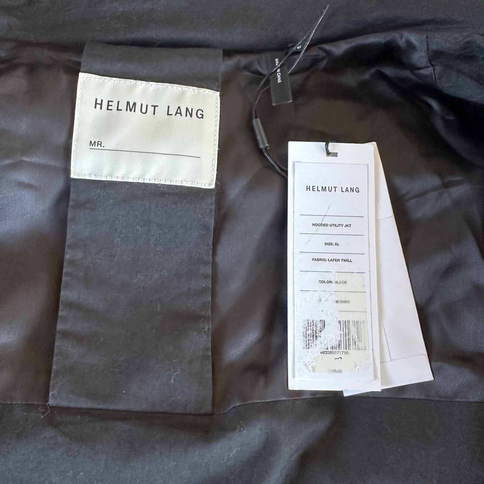 Alexander Wang × Helmut Lang NWT Helmut Lang Black Hooded Utility Jacket Tactical NEW Size US XL / EU 56 / 4 - 4 Thumbnail