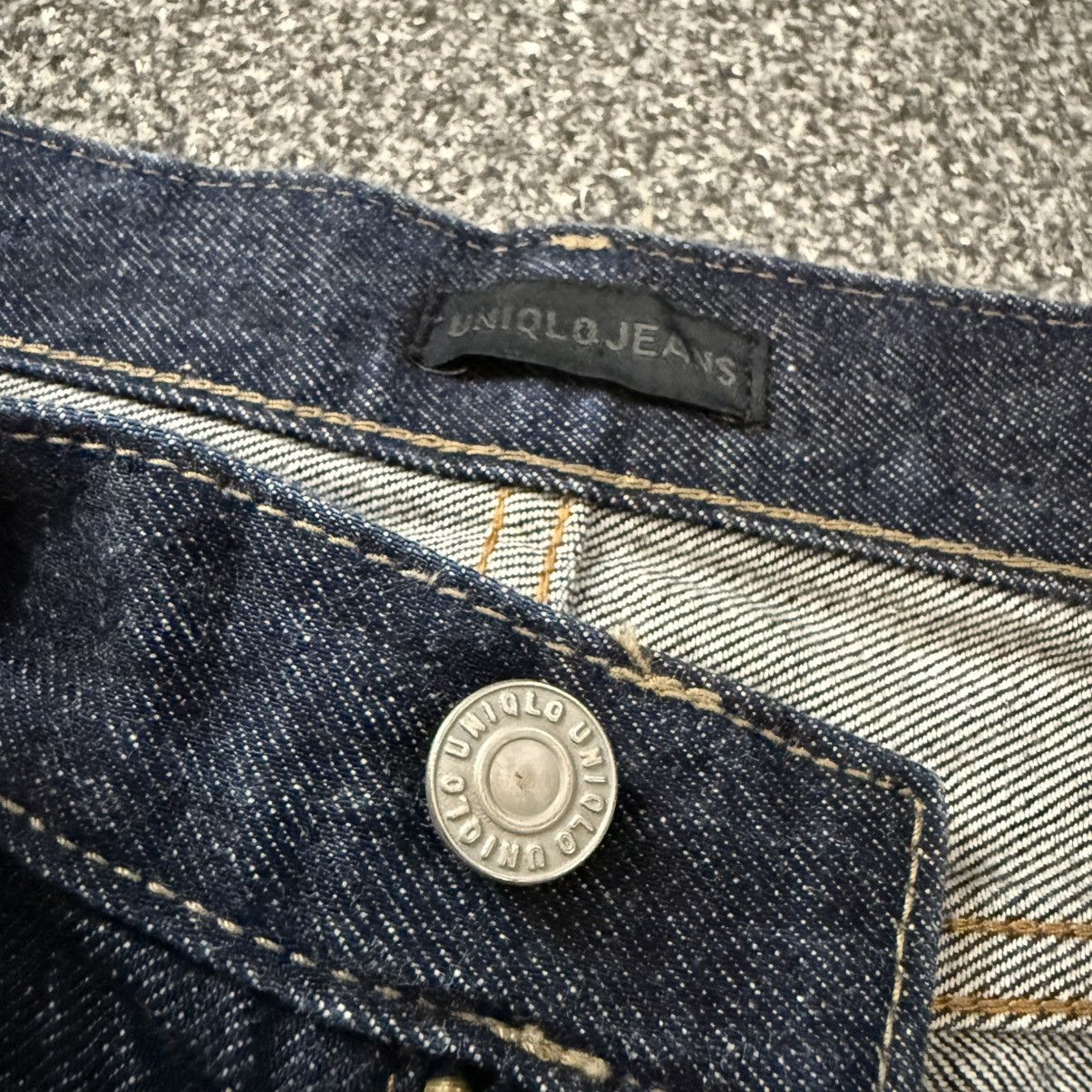 Undercover × Uniqlo 🔥🇯🇵 Japanese Raw Denim Uniqlo Indigo Selvedge Archive Jeans Size US 31 - 15 Thumbnail