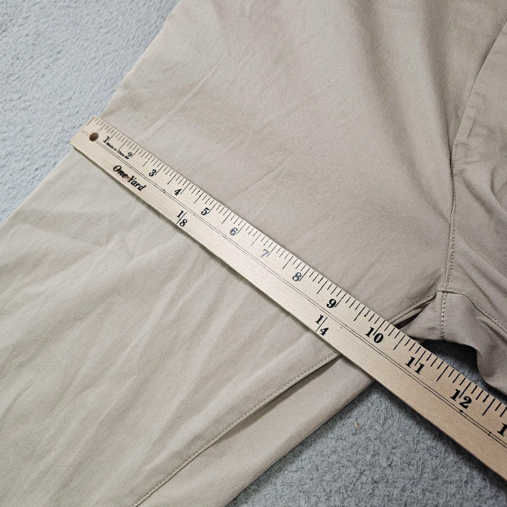 Vintage Birddogs Pants Mens 32x28 Khaki Beige Chino Stretch Casual Tech Tapered Pockets Zip Front Belt Loops Birddogs Built-in Liner Mens Size US 32 / EU 48 - 5 Thumbnail