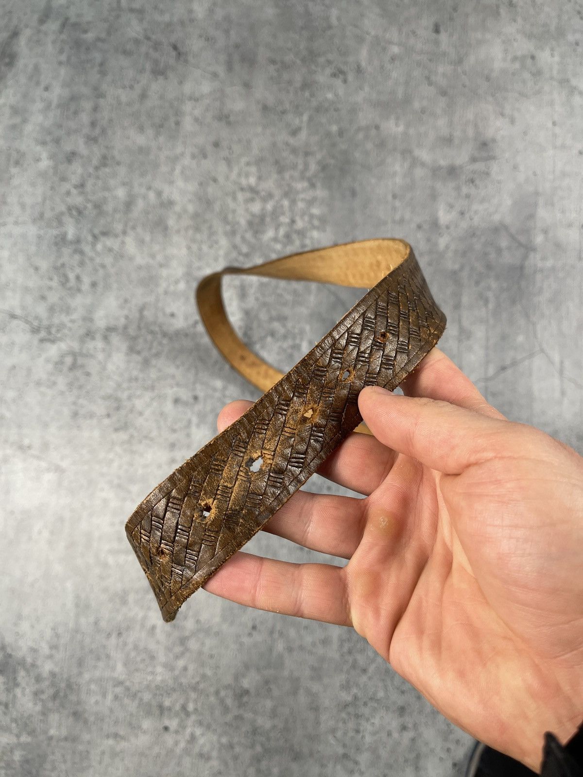 Japanese Brand × Leather × Vintage Vintage 1991 Country Music Lather belt Size ONE SIZE - 8 Thumbnail