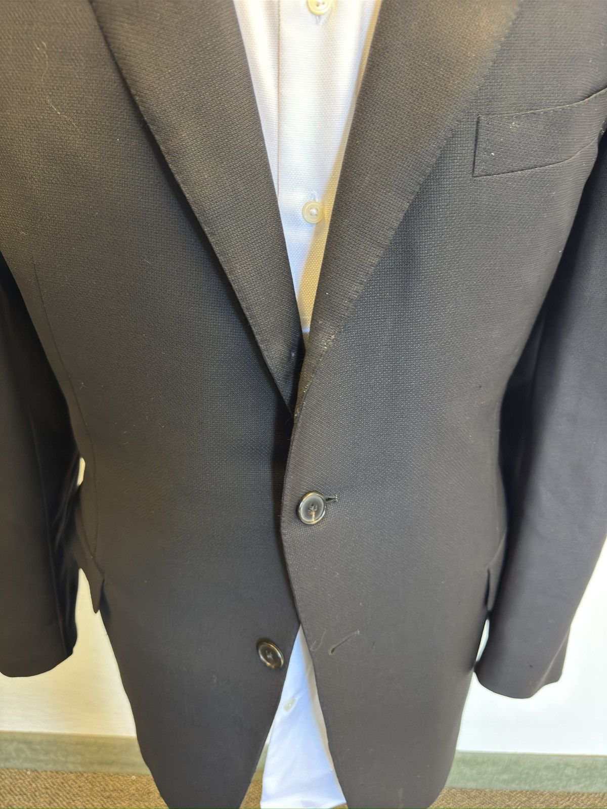 Ermenegildo Zegna Ermenegildo Zegna High Performance Textured Wool Jacket Size 46R - 3 Thumbnail