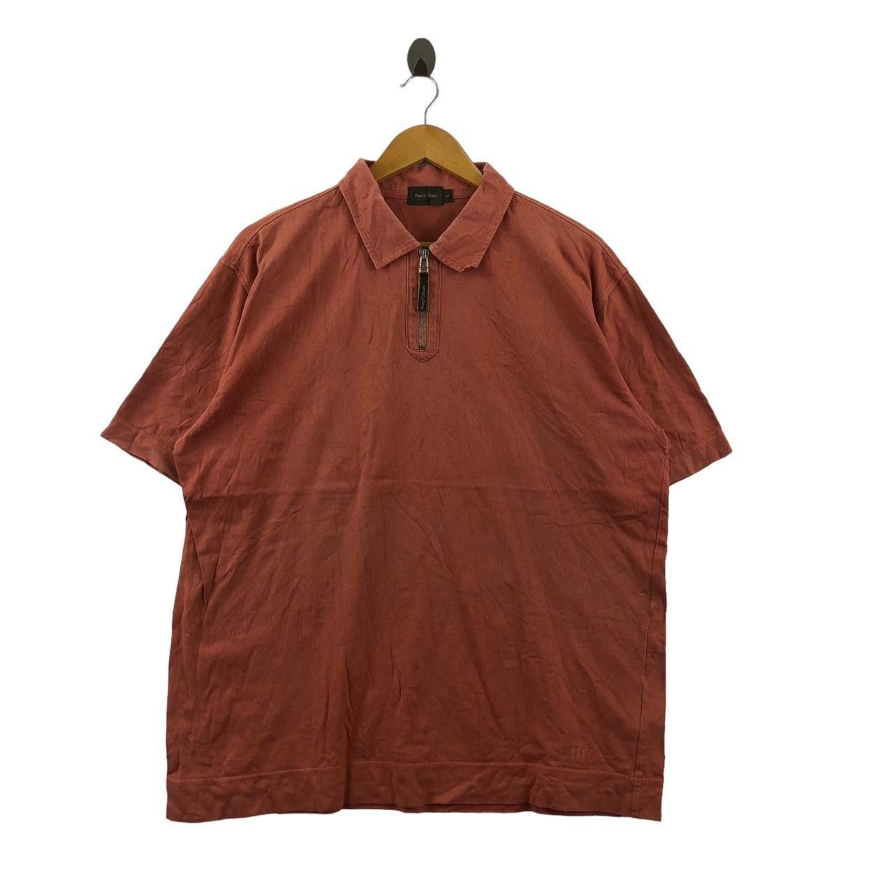 Henry Cotton's Vintage HENRY COTTONS LONDON Half Zipper Polo Tee Shirt Size US L / EU 52-54 / 3 - 1 Thumbnail