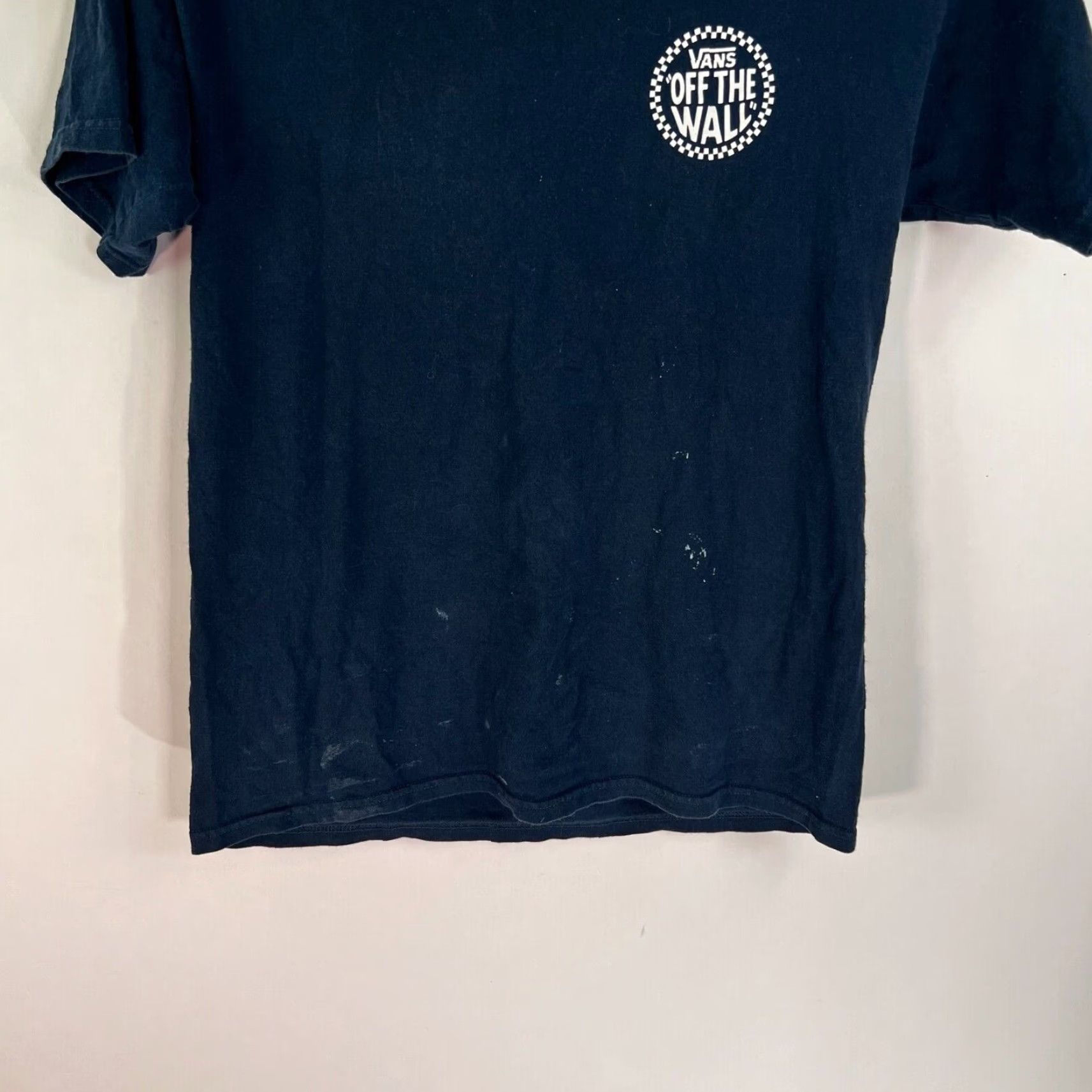 Vans VINTAGE Vans Off The Wall Skate T Shirt Adult M Black Distressed 2 Sided Graphic Mens Medium Black Shirt 90s Size US M / EU 48-50 / 2 - 5 Thumbnail
