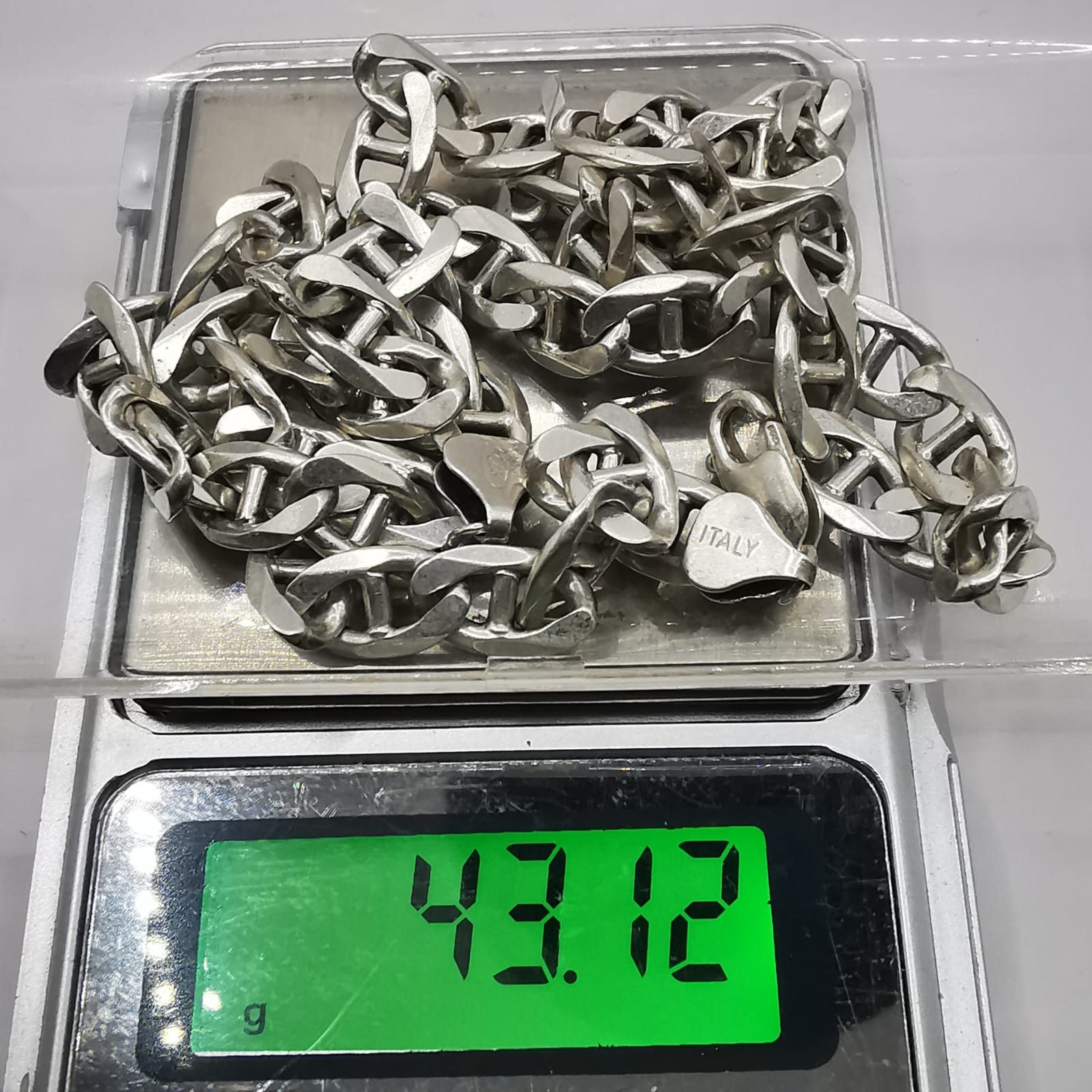 Sterling Silver Vintage Jewelry Chain, 925 Sterling Silver, Signed 43,12g Size ONE SIZE - 8 Thumbnail