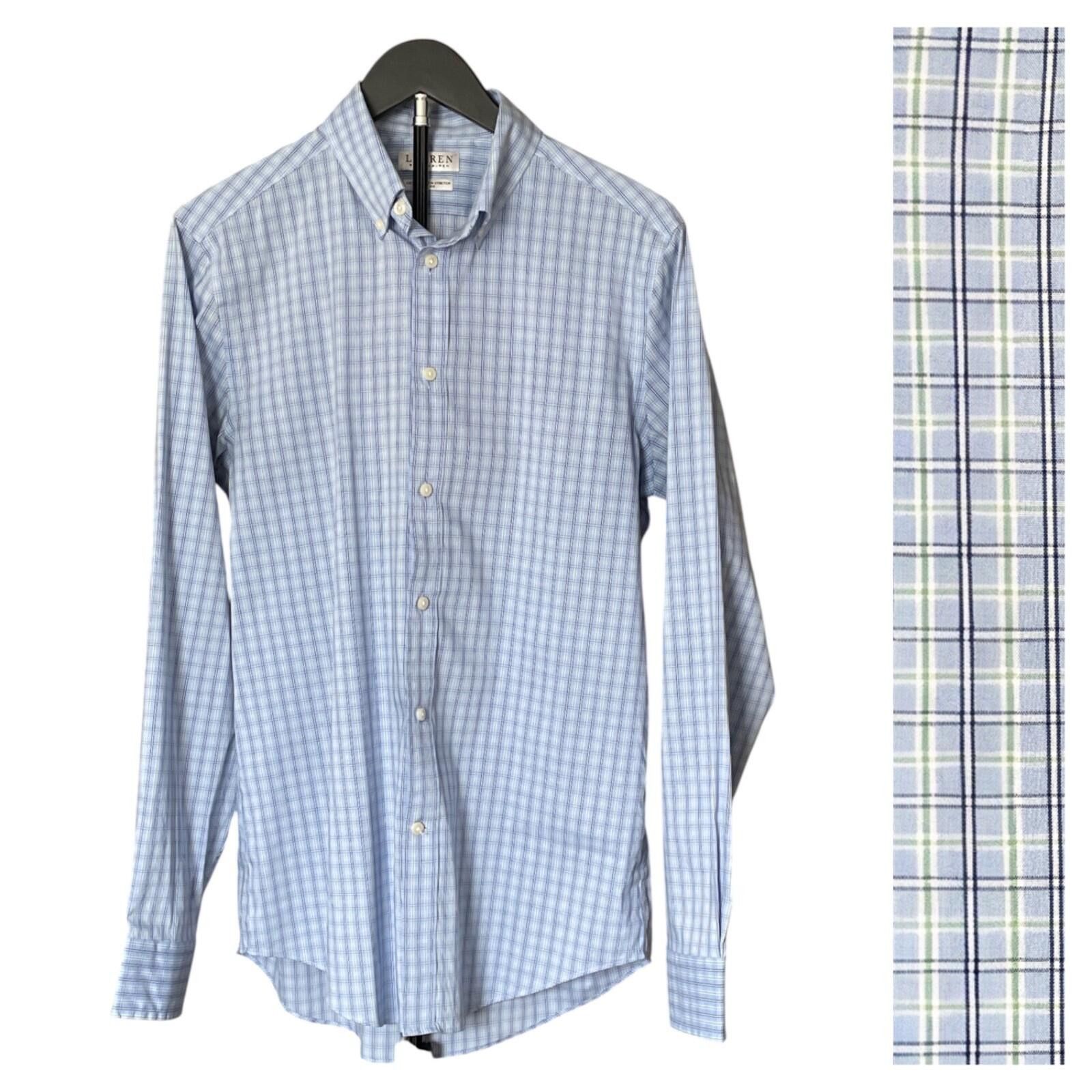 Lauren Ralph Lauren Lauren Ralph Lauren Mens 15.5 34/35 Blue Plaid Button Shirt Size US M / EU 48-50 / 2 - 1 Thumbnail