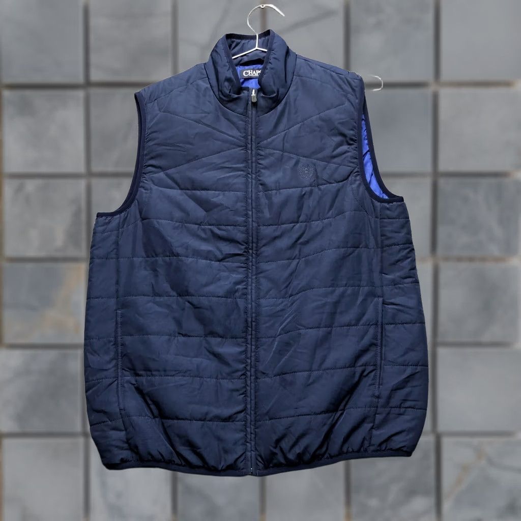 Chaps Chaps Vest Mens Medium Blue Puffer Quilted Full Zip Insulated Microfiber Outdoor Vest Size US M / EU 48-50 / 2 - 1 Thumbnail