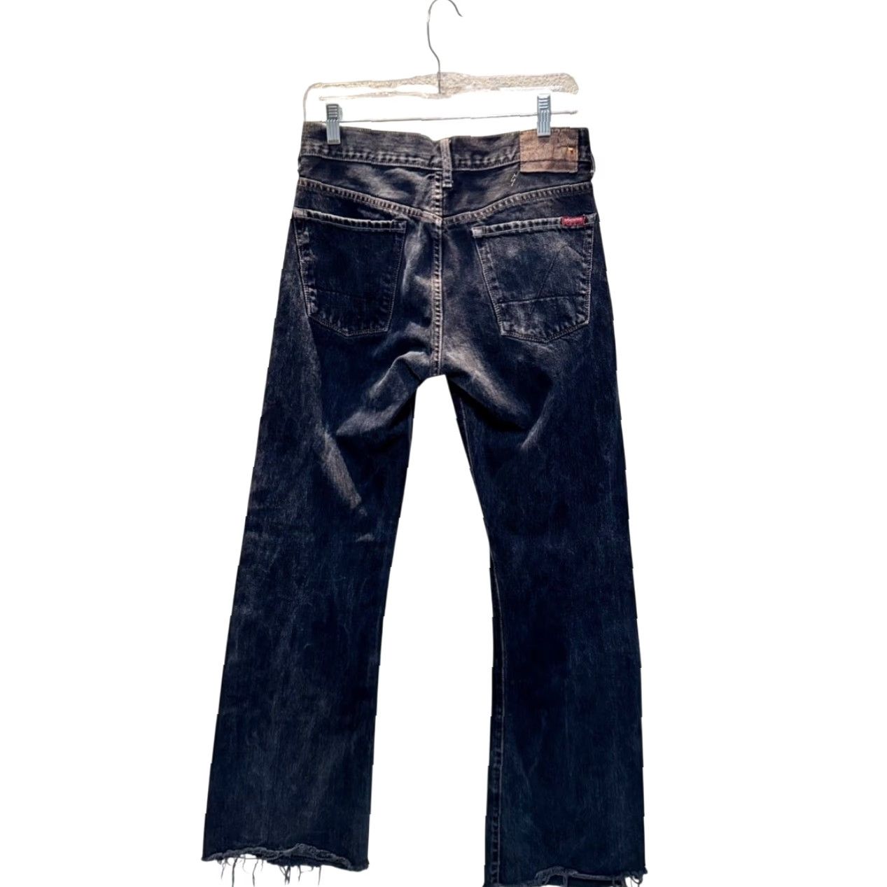 Guess Guess Jeans Denim Black Loose Baggy Raw Hem 90s 5-Pocket Mens 28x32 Jeans Regular Rise Mid Cotton Belted"} Size US 28 / EU 44 - 2 Thumbnail