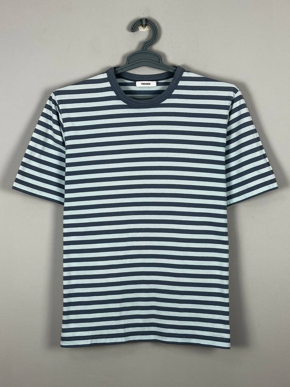 Tres Bien Tres Bien Luxury Casual Striped T Shirt Size US S / EU 44-46 / 1 - 1 Thumbnail