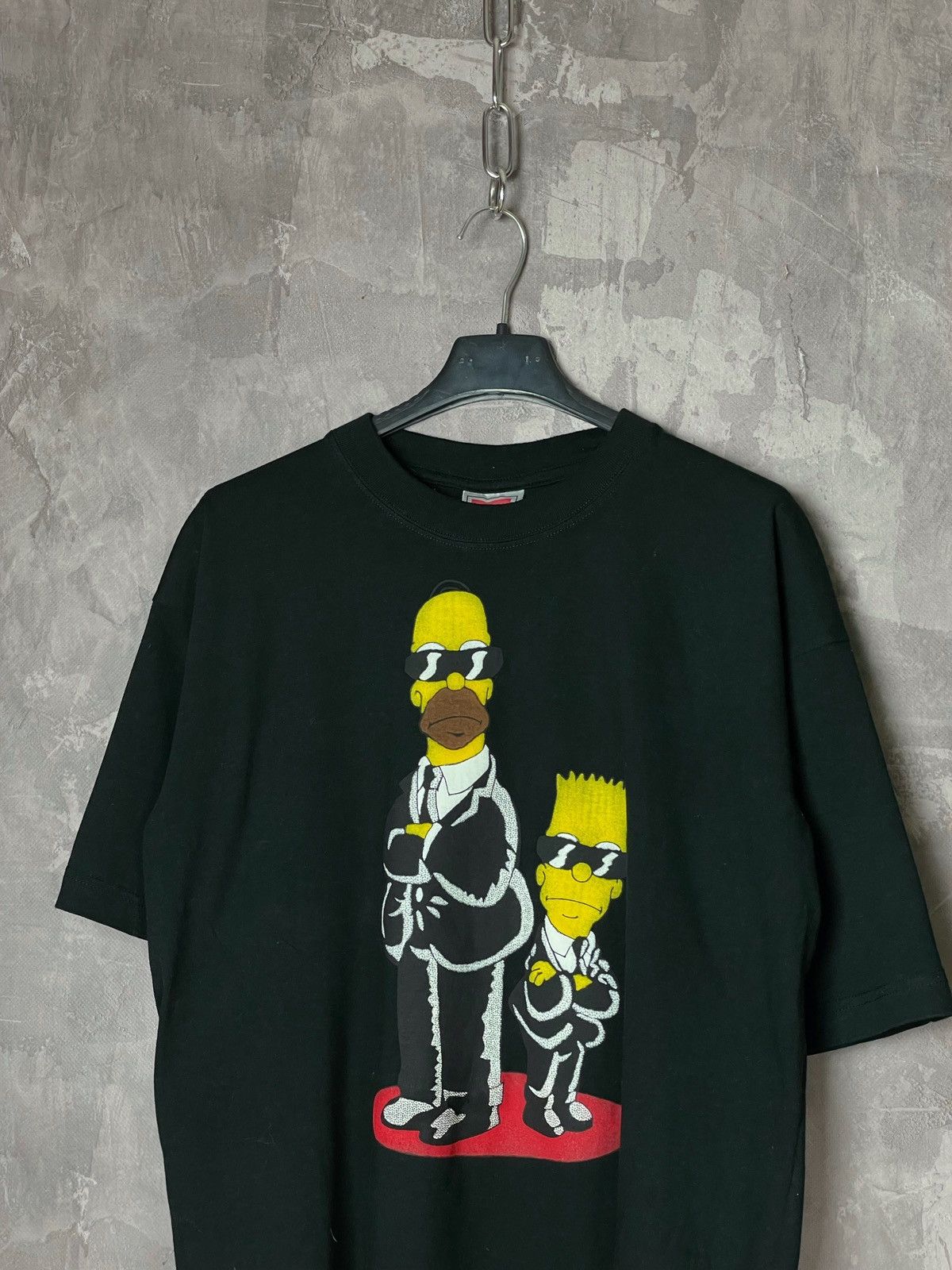 The Simpsons × Vintage Vintage the Simpsons t-shirt Men in Black MIB (Bart Sesame Size US L / EU 52-54 / 3 - 5 Thumbnail