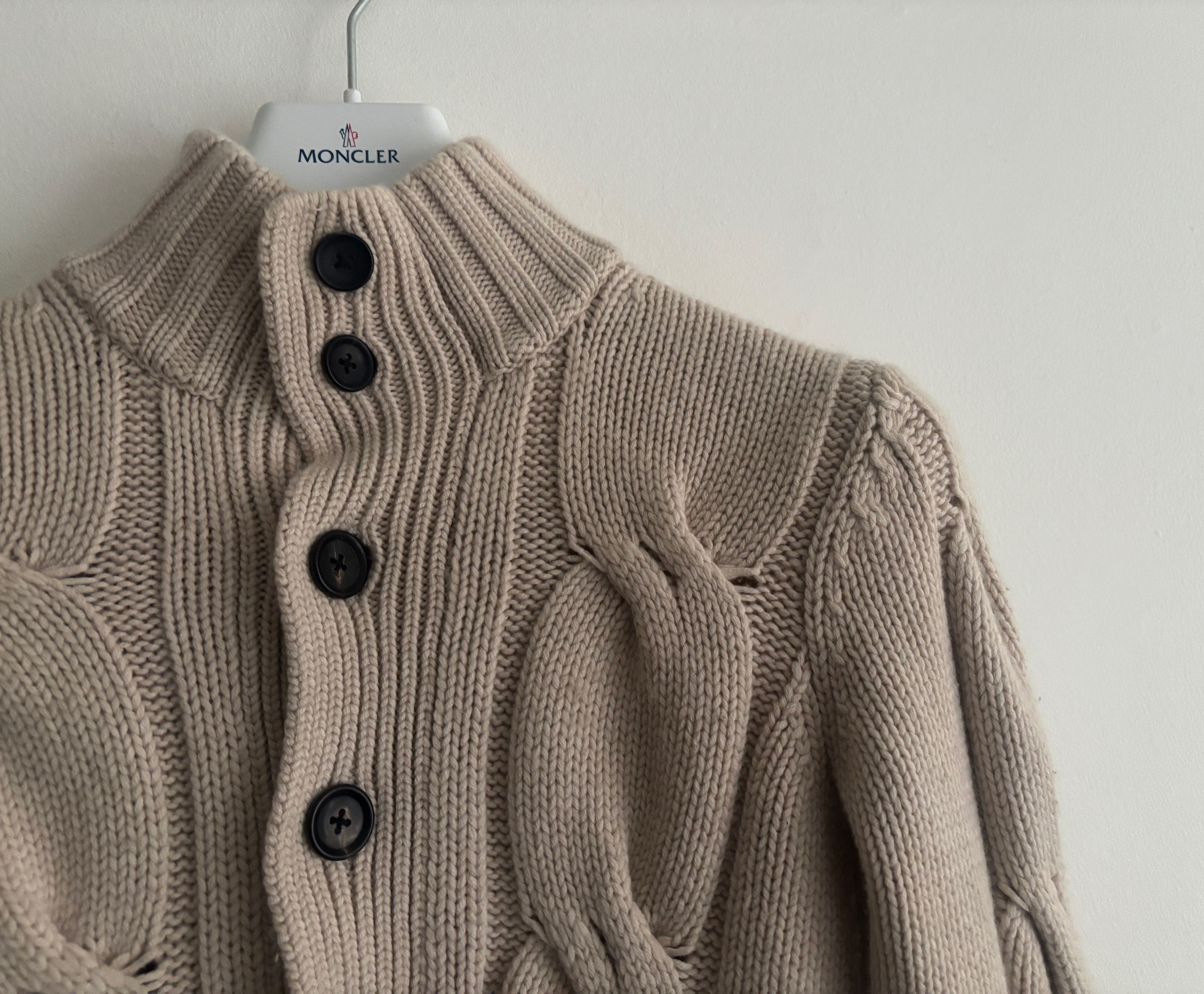Tomorrowland $320 Wool Cashmere Cable Knit Cardigan Sweater - XS/Small Size US XS / EU 42 / 0 - 2 Thumbnail