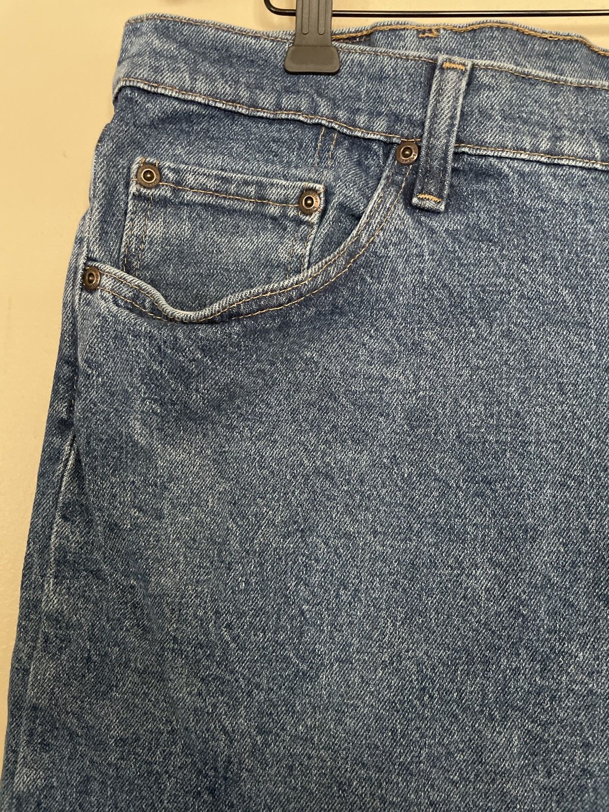 Designer × Vintage × Wrangler Wrangler Denim Blue Jean Shorts Jorts Waist 38 Relaxed Fit Size US 38 / EU 54 - 2 Thumbnail