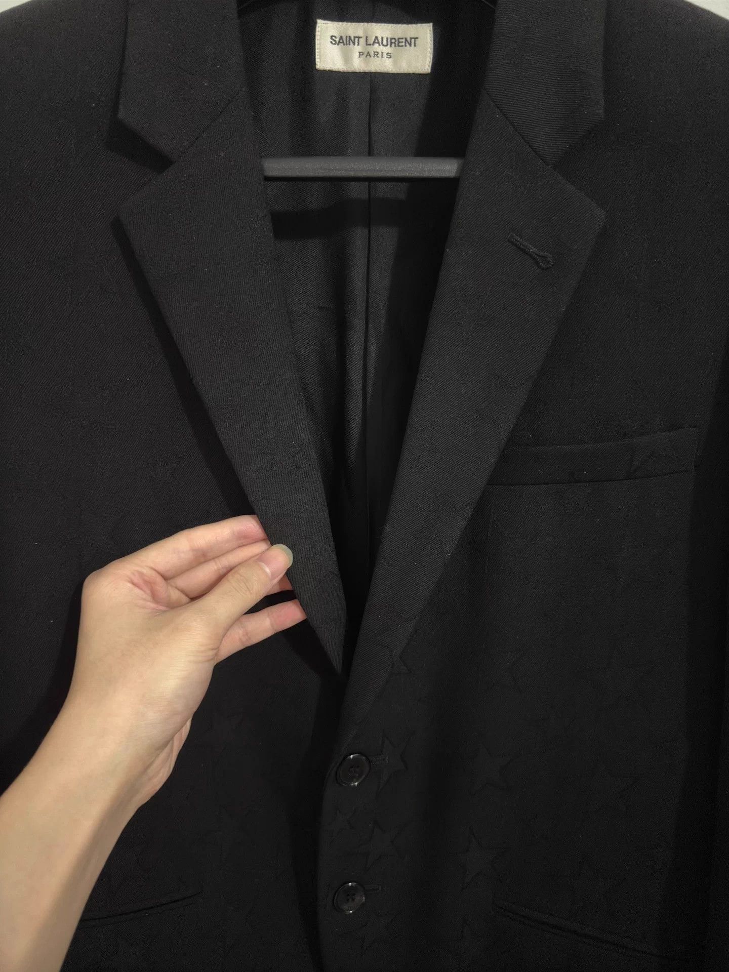Saint Laurent Paris SLP 16SS Black Warrior Star Blazer 48 Size 48S - 3 Thumbnail