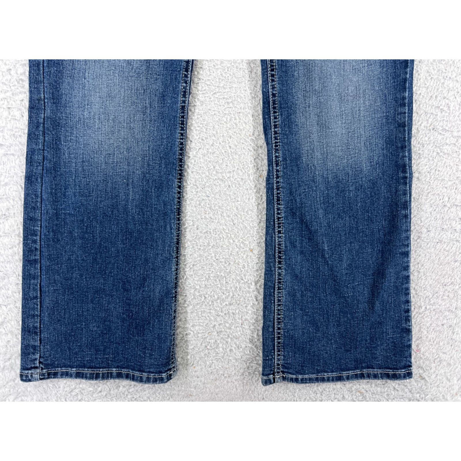 Lee Lee Jeans Women 28 Blue Denim Bootcut Riders 28x27 Mid Rise Cotton Blend Size 28" / US 6 / IT 42 - 4 Thumbnail