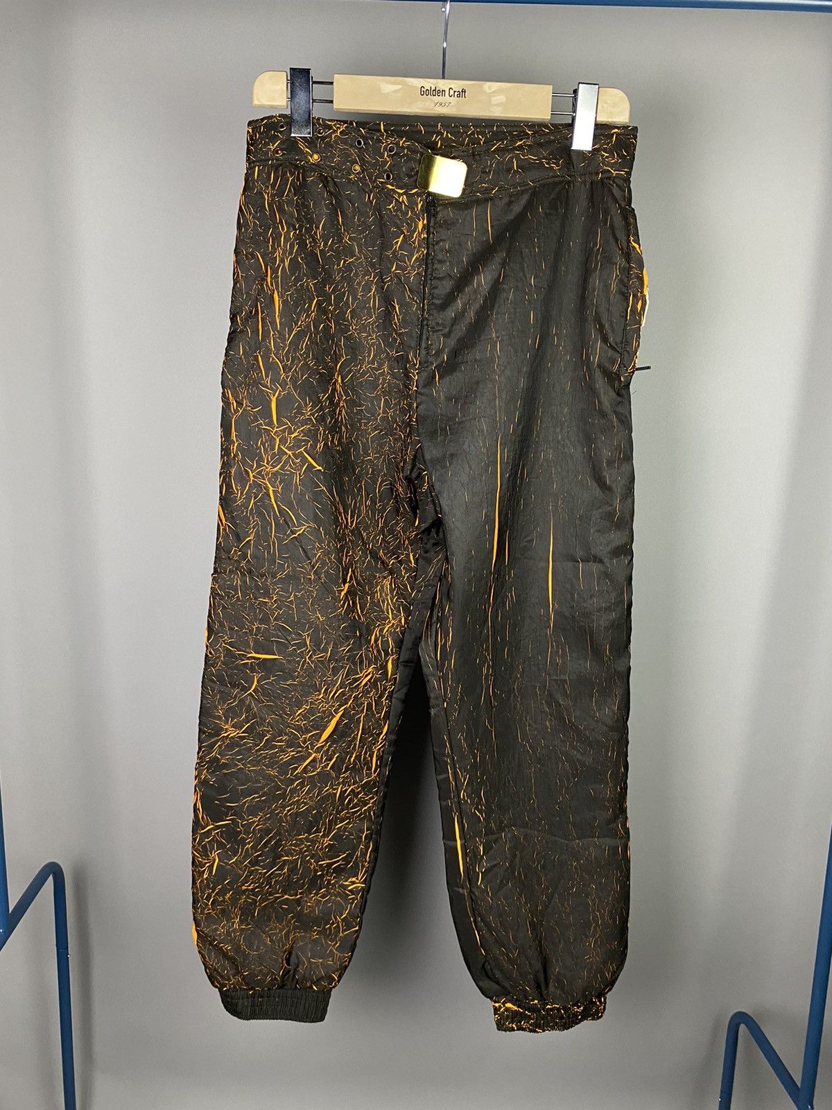 Japanese Brand × Vintage Vintage Graphic Nylon Pants with Abstract Orange Pattern Size US 32 / EU 48 - 1 Thumbnail