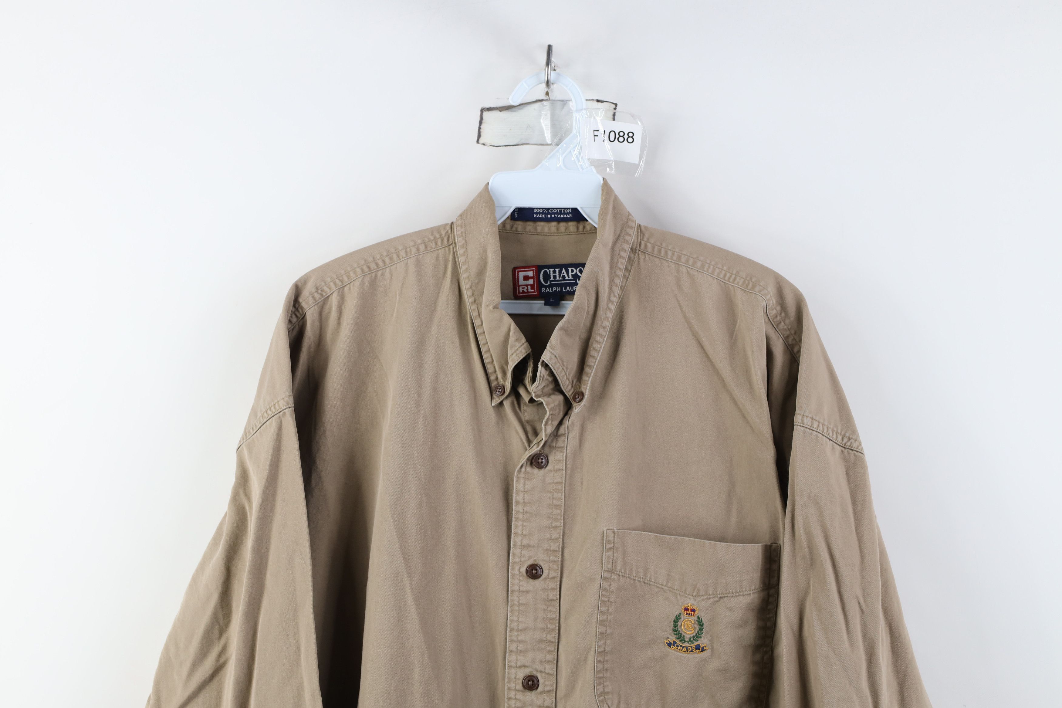 Ralph Lauren Vintage 90s Chaps Ralph Lauren Crest Button Down Shirt Size US L / EU 52-54 / 3 - 2 Thumbnail