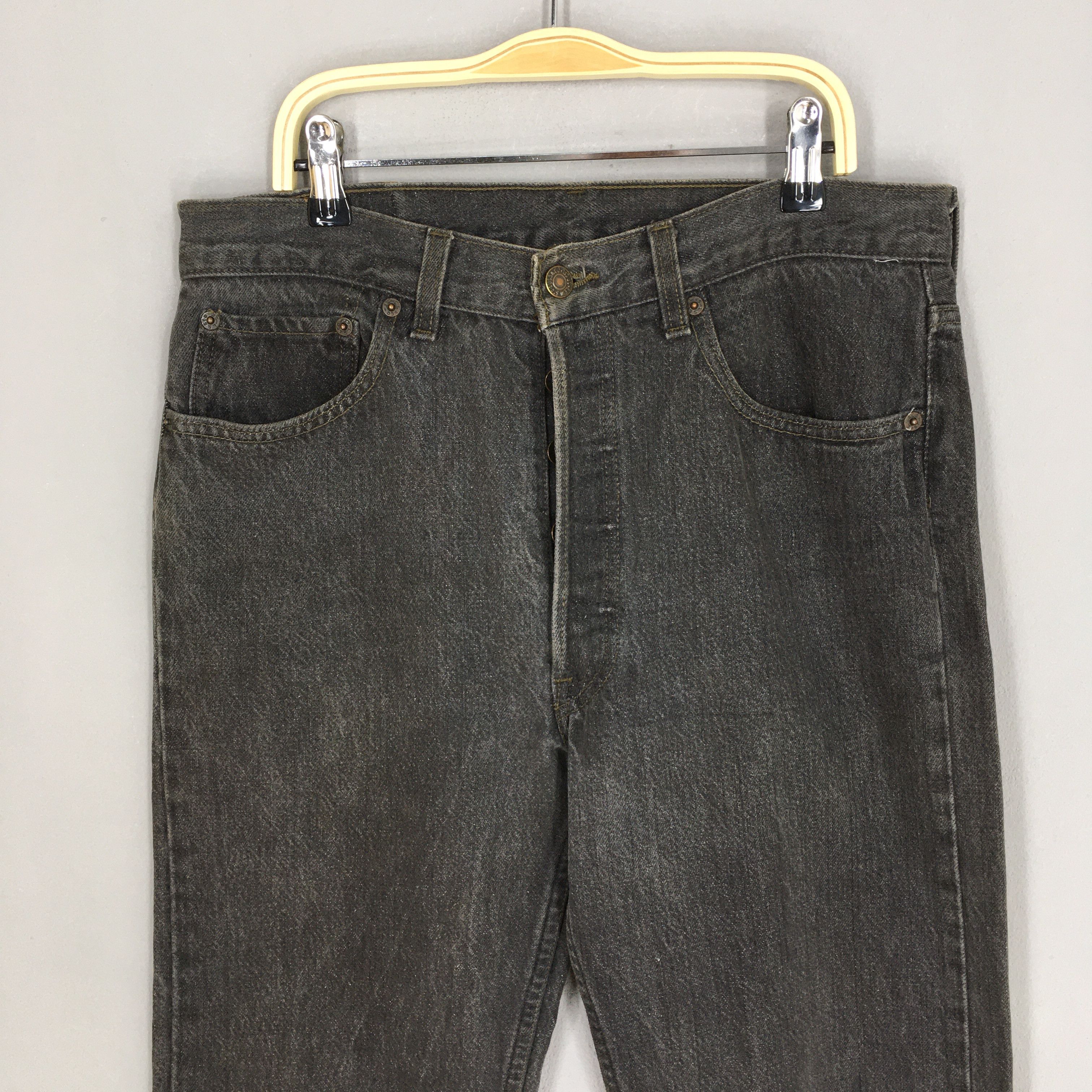 Levi's Size 31x27 Vintage Levi's 501 Gray Jeans Release Jeans S1637 Size US 31 - 2 Thumbnail