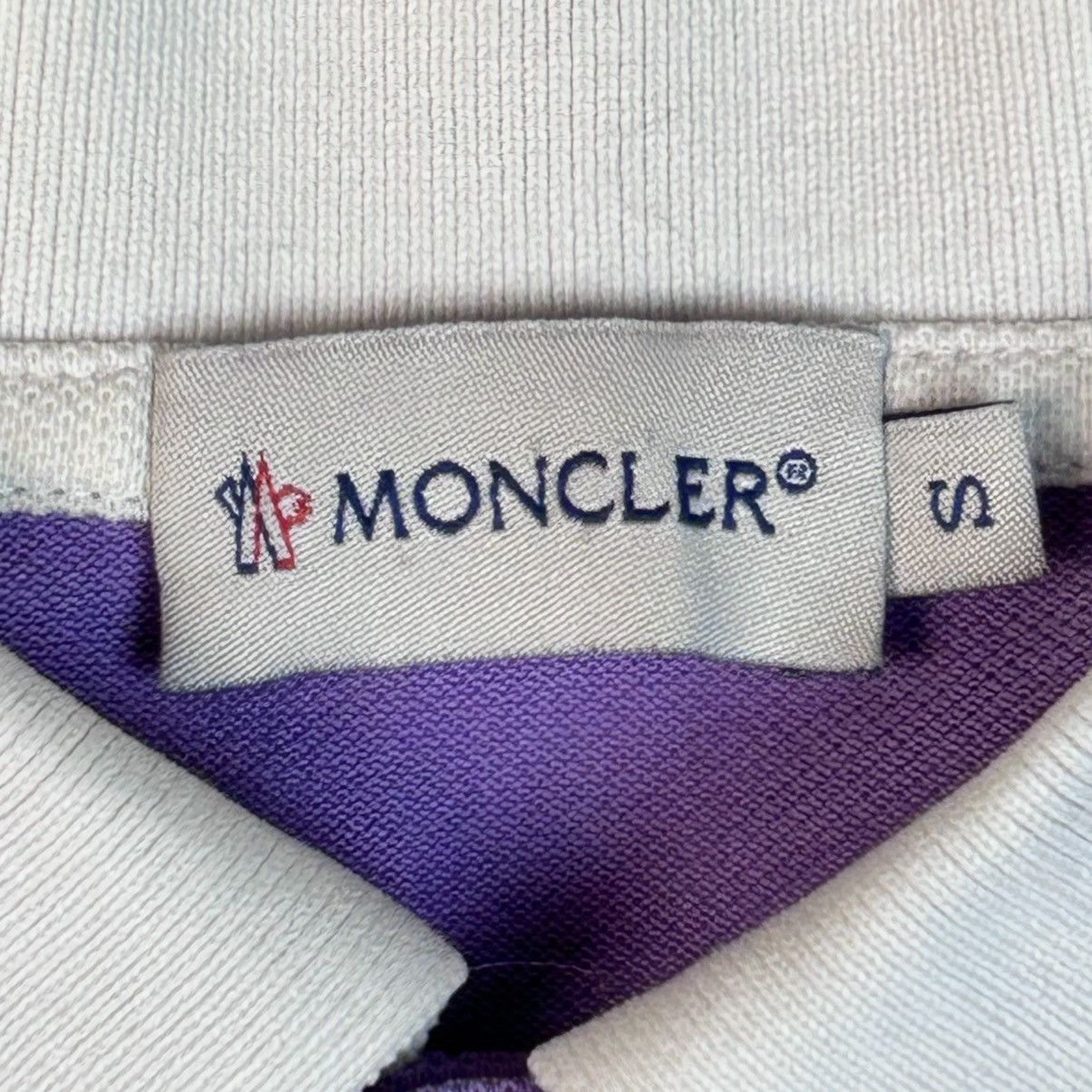 Moncler Luxury Men's Polo Shirt Moncler Lilac Logo Size US S / EU 44-46 / 1 - 9 Thumbnail