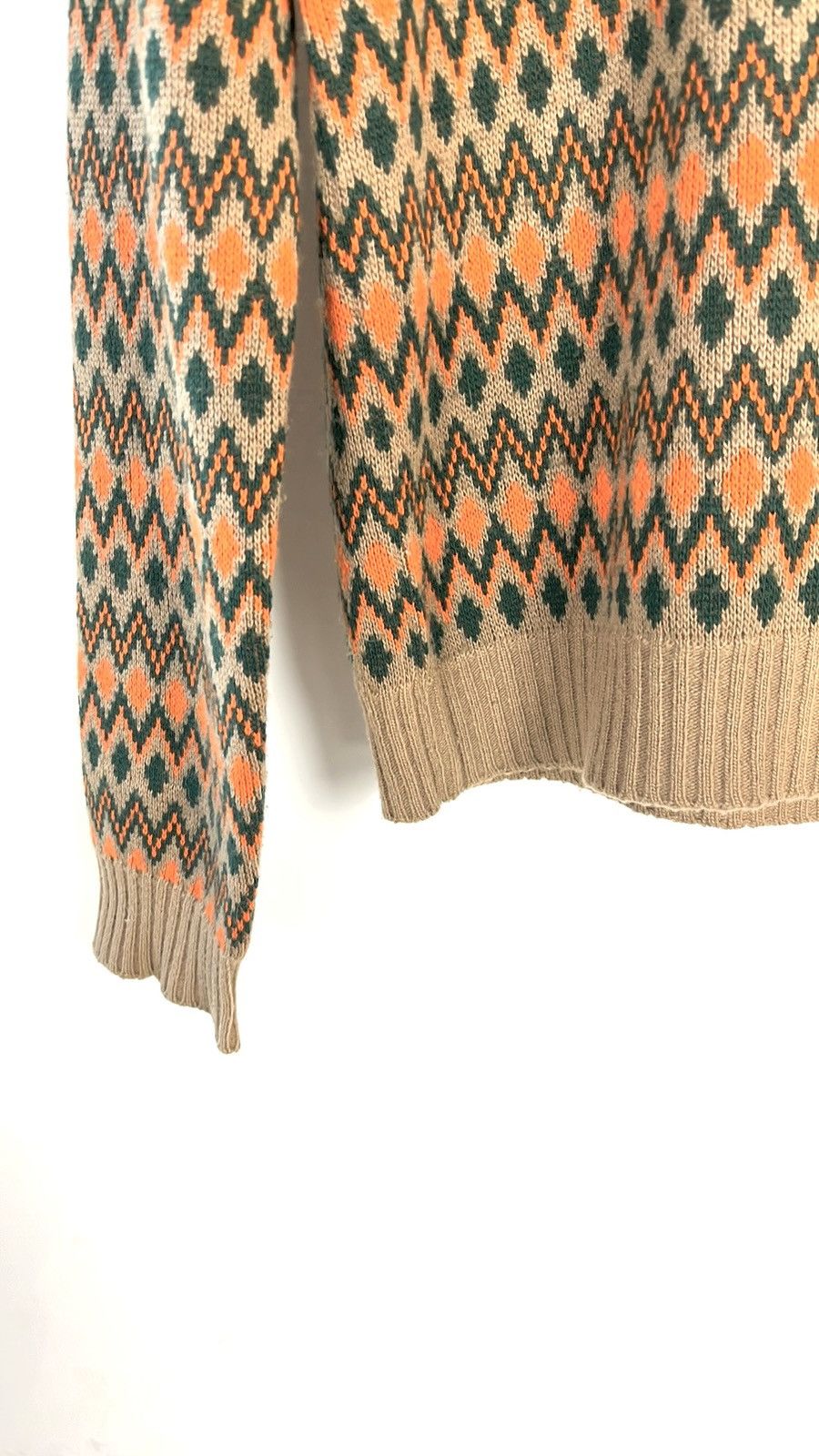 Prada Prada AW/18 Runway Chevron Logo Cashmere Crew-Neck Sweater Size US S / EU 44-46 / 1 - 6 Thumbnail
