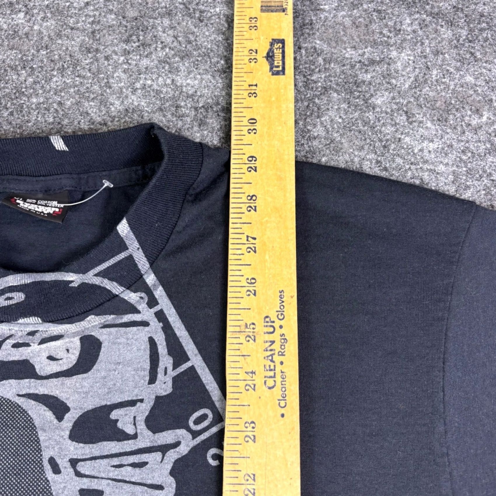 Vintage VINTAGE Screen Stars Best Football Graphic T-Shirt XL Black All Over Print 90s Mens Size US XL / EU 56 / 4 - 4 Thumbnail
