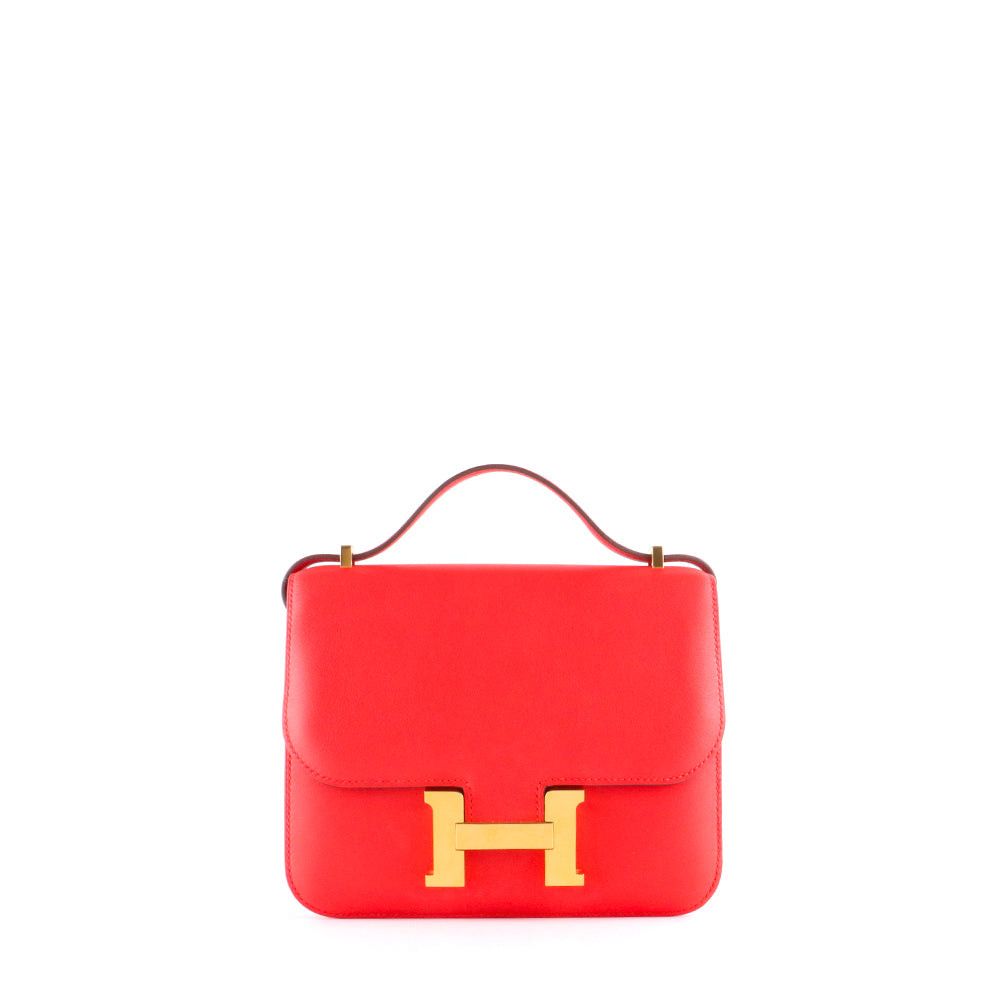 image of Hermes Hermes Handbags Constance in Red, Women's