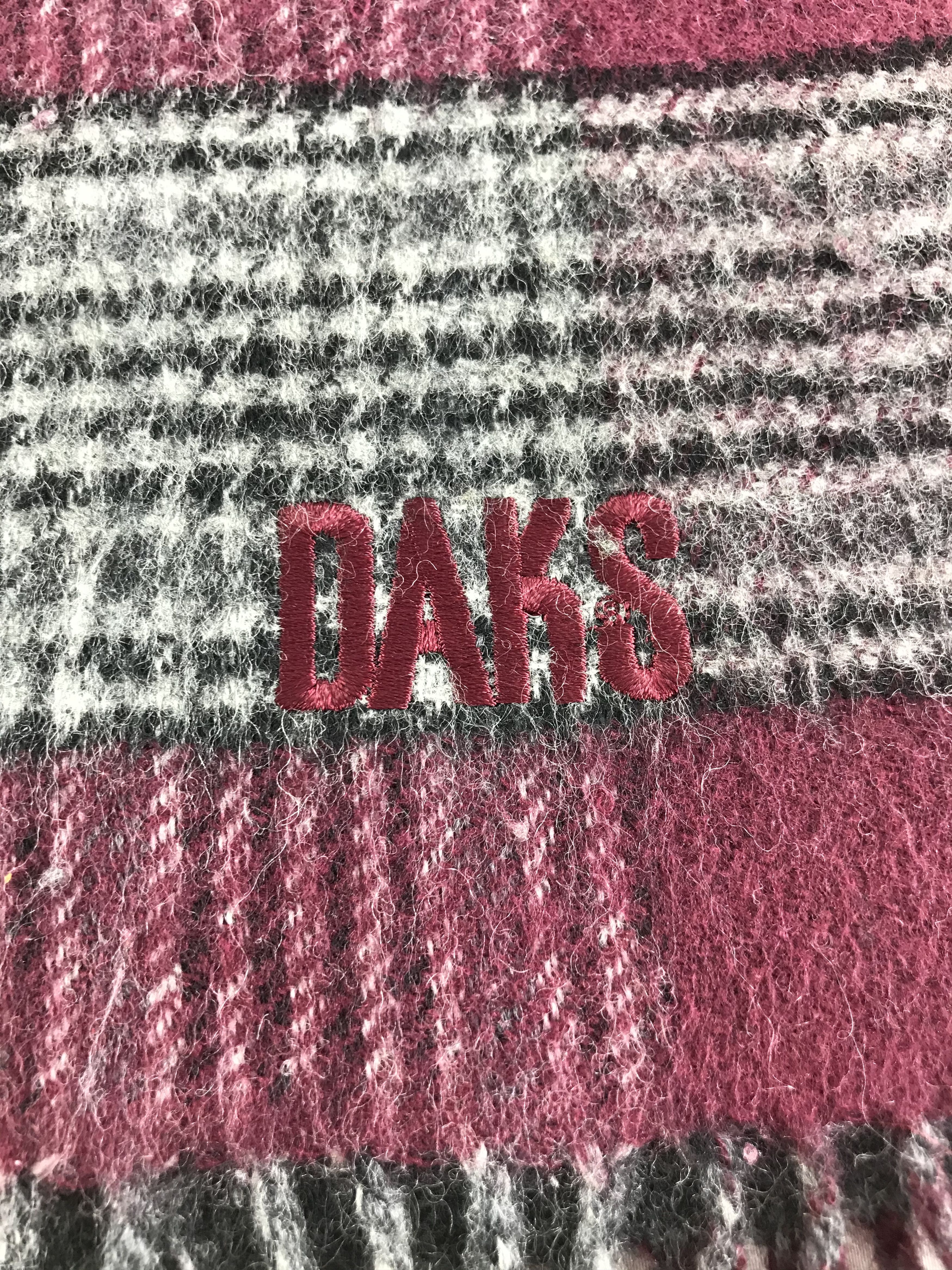 DAKS DAKS London Wool Scarf Muffler V131 Size ONE SIZE - 4 Thumbnail