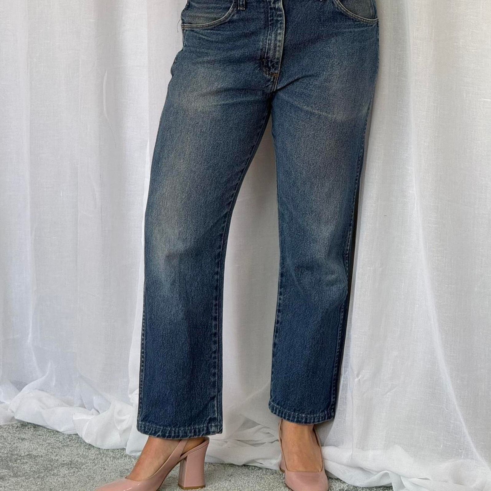 Rustler Vintage Rustler High Rise Straight Leg Jeans Size 33" - 2 Thumbnail