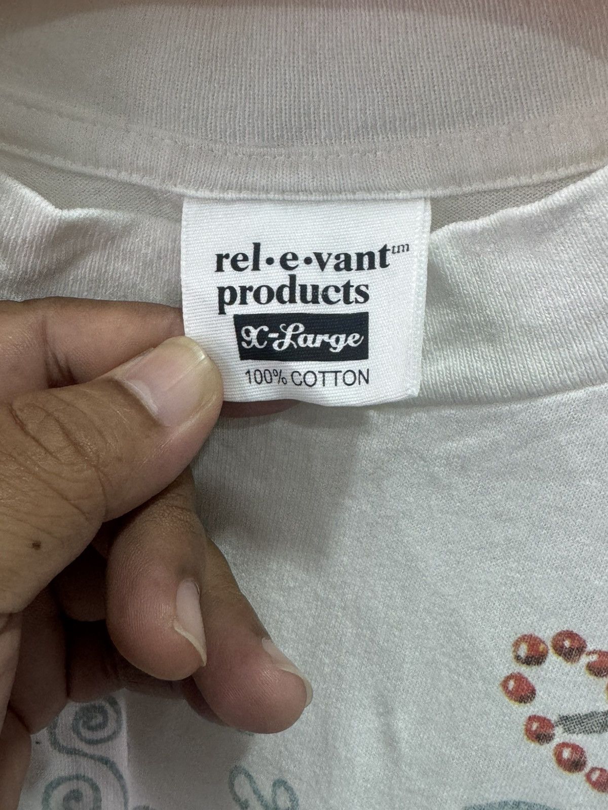 Vintage vintage ‘ 90 REL-E-EVAN PRODUCT overprinted tee Size US XL / EU 56 / 4 - 5 Thumbnail